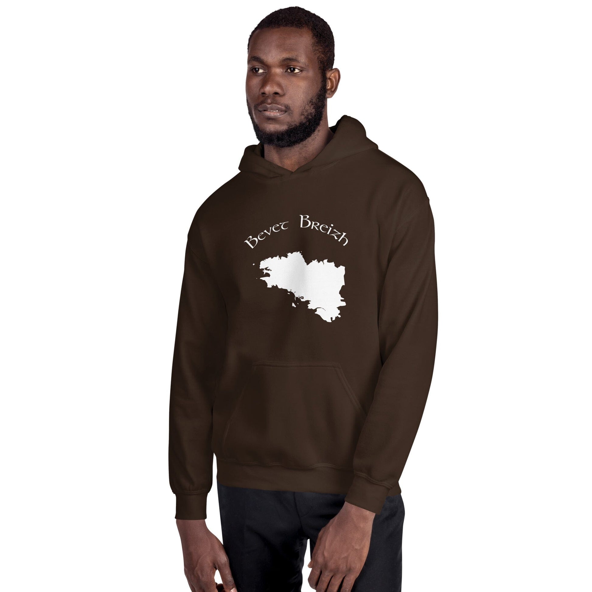 Sweatshirt à capuche pour homme Bevet Breizh Bevet Breizh Chocolat Noir S 