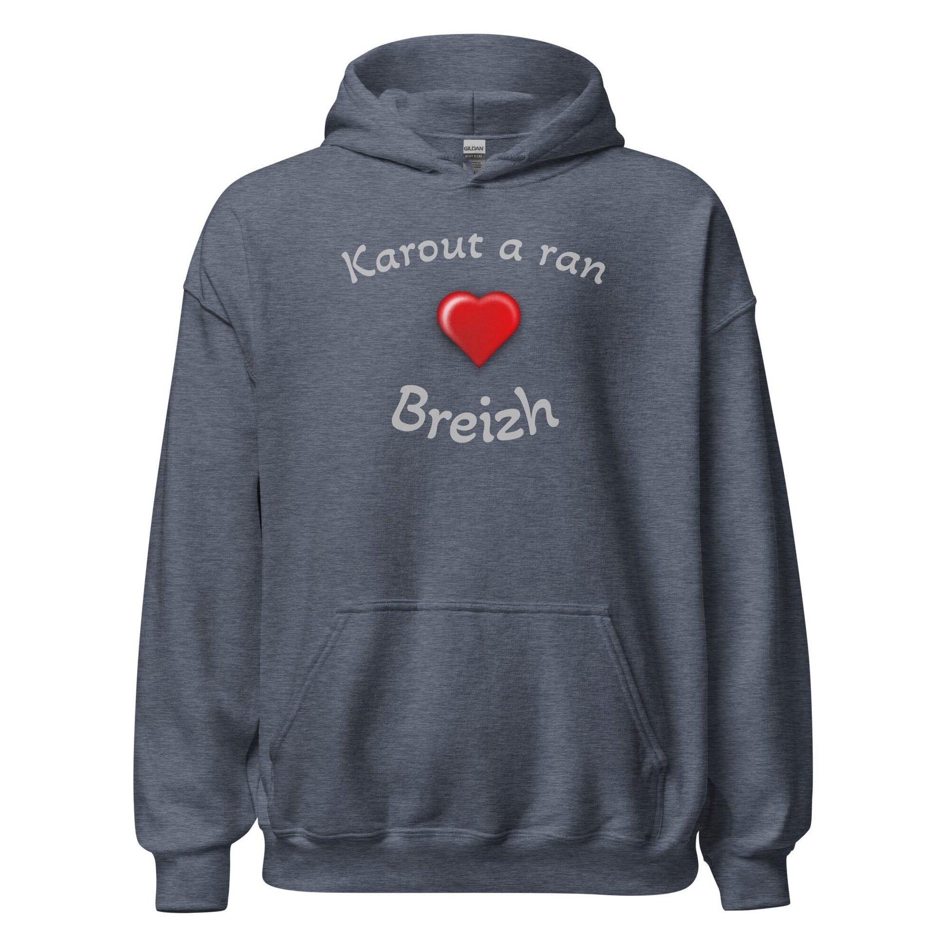 Sweatshirt à capuche pour homme Karout a ran Breizh sweat-shirt Bevet Breizh Heather Sport Dark Navy S 