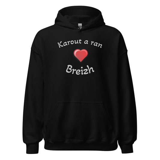 Sweatshirt à capuche pour homme Karout a ran Breizh sweat-shirt Bevet Breizh Noir S 