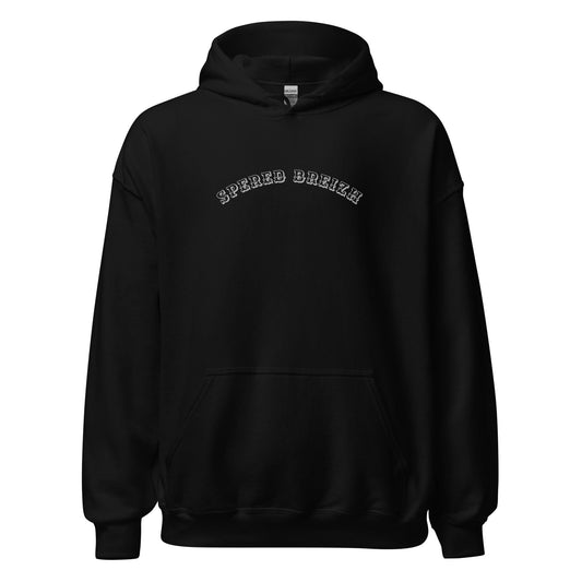 Sweatshirt à capuche spered Breizh à capuche sweatshirt Bevet Breizh Noir S 