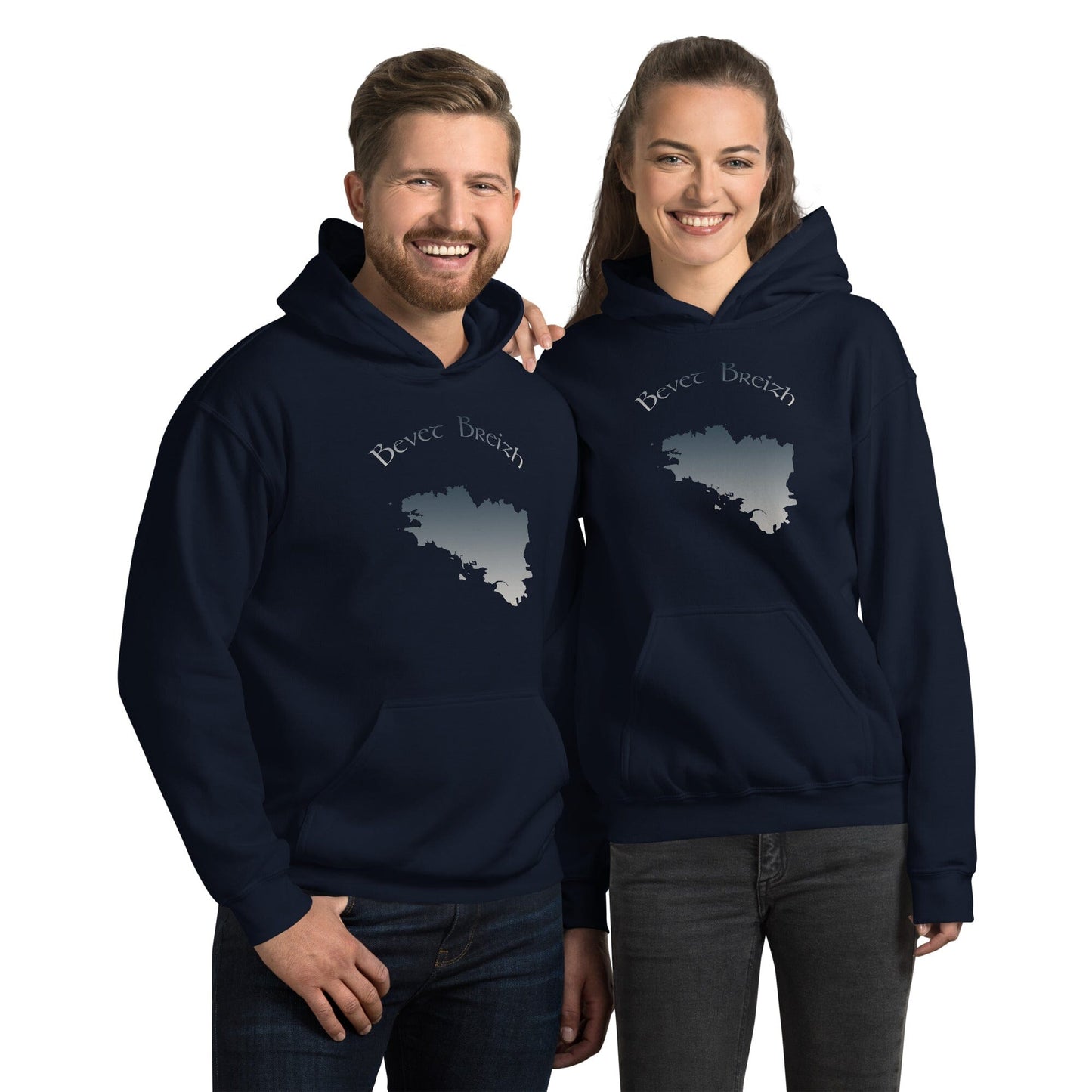 Sweatshirt à capuche unisexe Bevet Breizh Bevet Breizh Bleu Marine S 