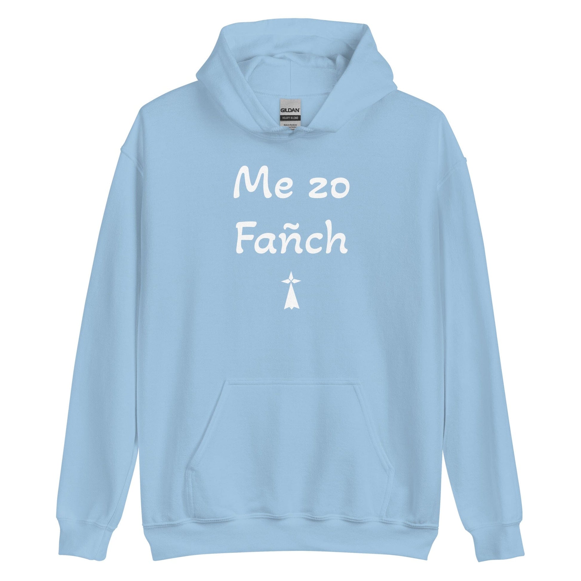 Sweatshirt à capuche unisexe me zo Fañch sweat-shirt Bevet Breizh Bleu Clair S 