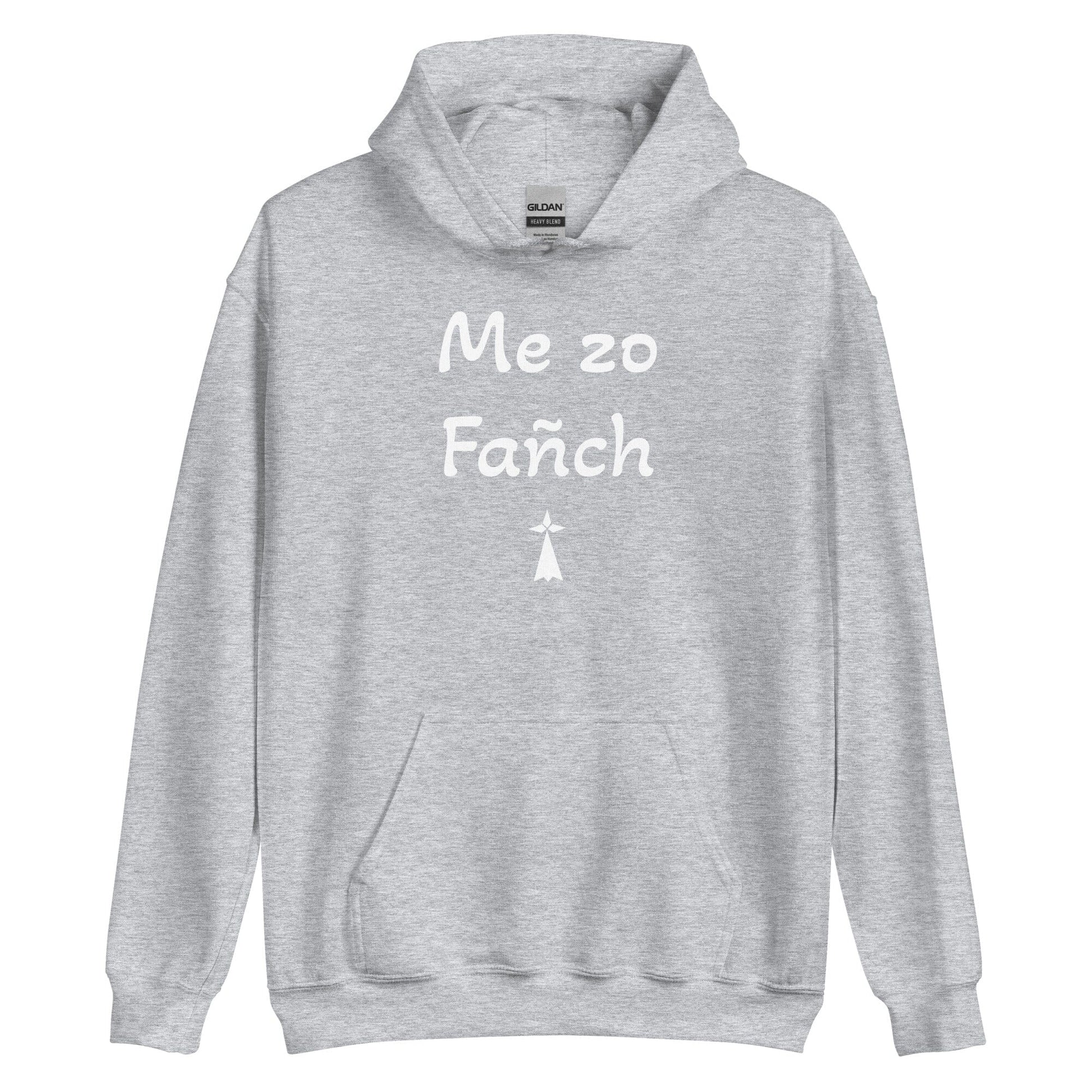 Sweatshirt à capuche unisexe me zo Fañch sweat-shirt Bevet Breizh Gris Sport S 