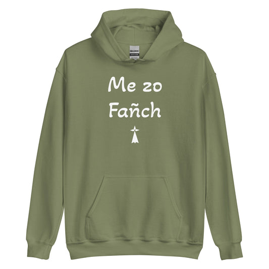 Sweatshirt à capuche unisexe me zo Fañch sweat-shirt Bevet Breizh Vert Militaire S 