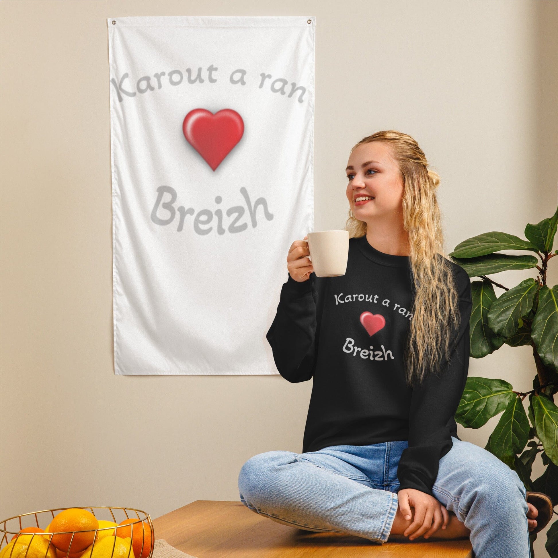 Sweatshirt femme karout a ran Bevet Breizh Noir S 