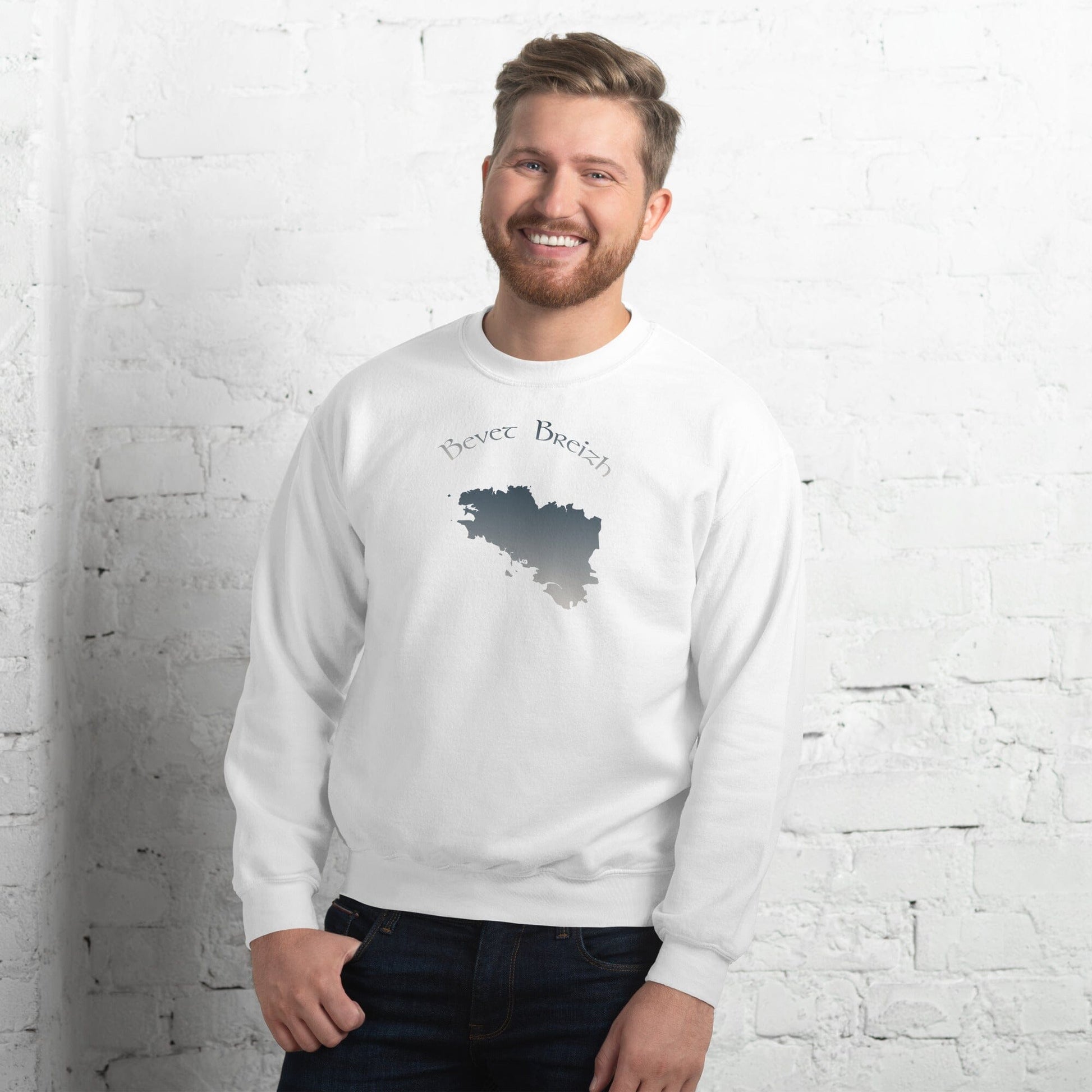 Sweatshirt homme Bevet Breizh Bevet Breizh Blanc S 