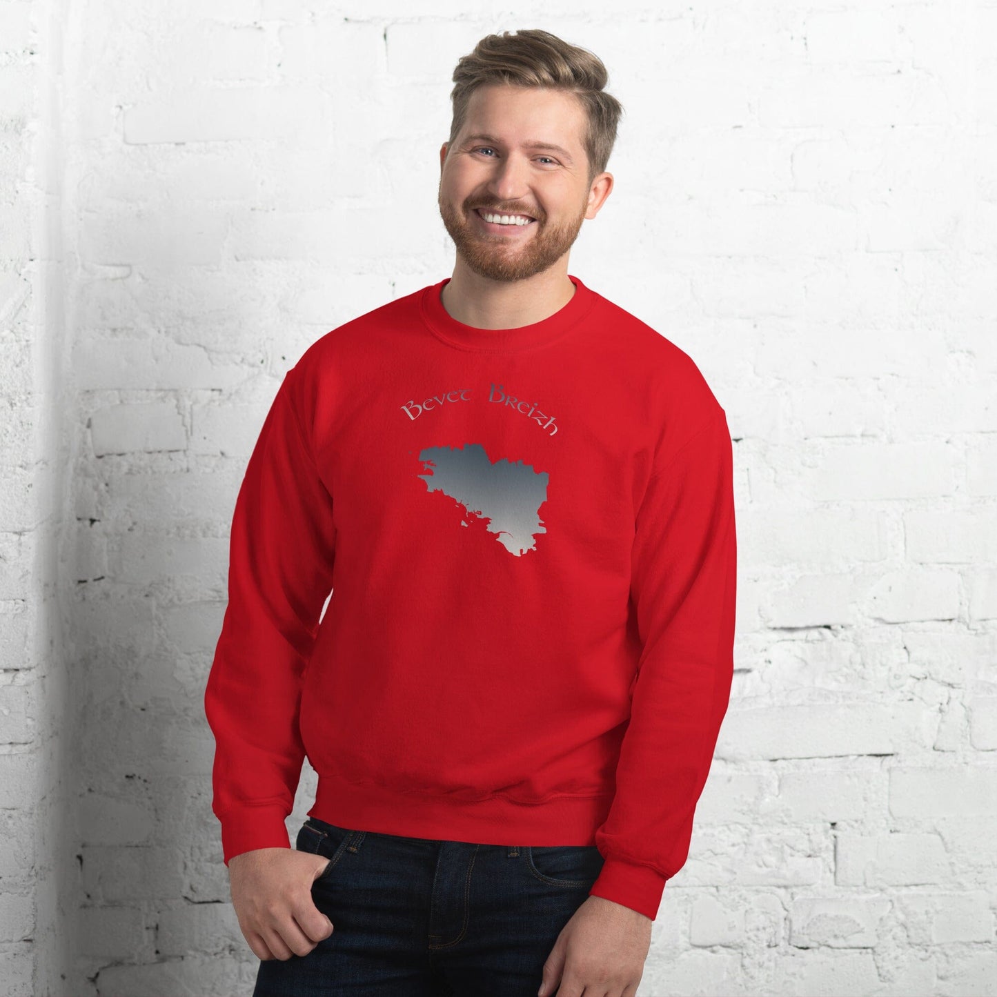 Sweatshirt homme Bevet Breizh Bevet Breizh Rouge S 