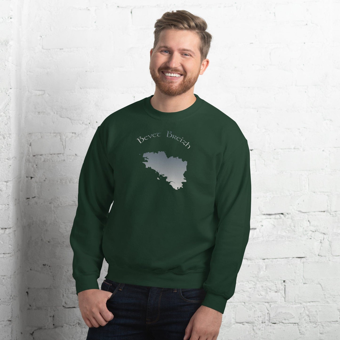 Sweatshirt homme Bevet Breizh Bevet Breizh Vert Forêt S 