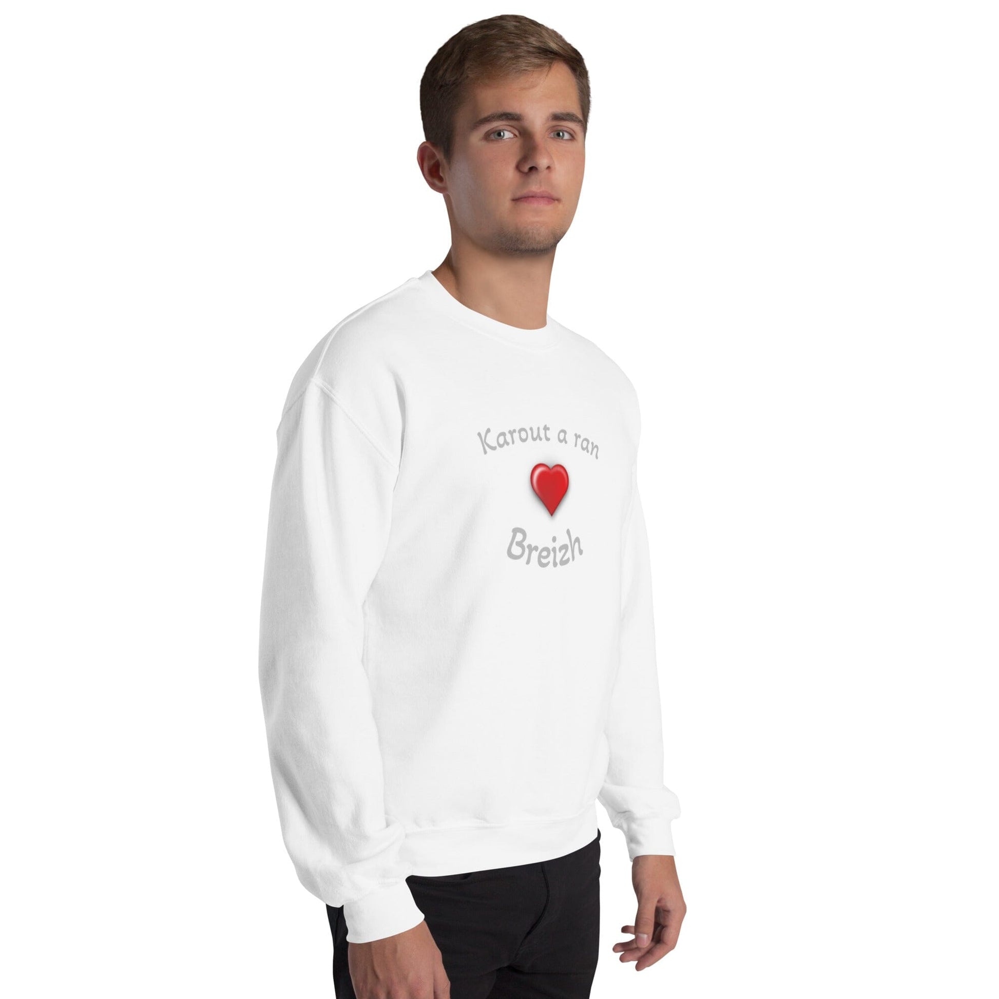 Sweatshirt homme Karout a ran Breizh Bevet Breizh Blanc S 