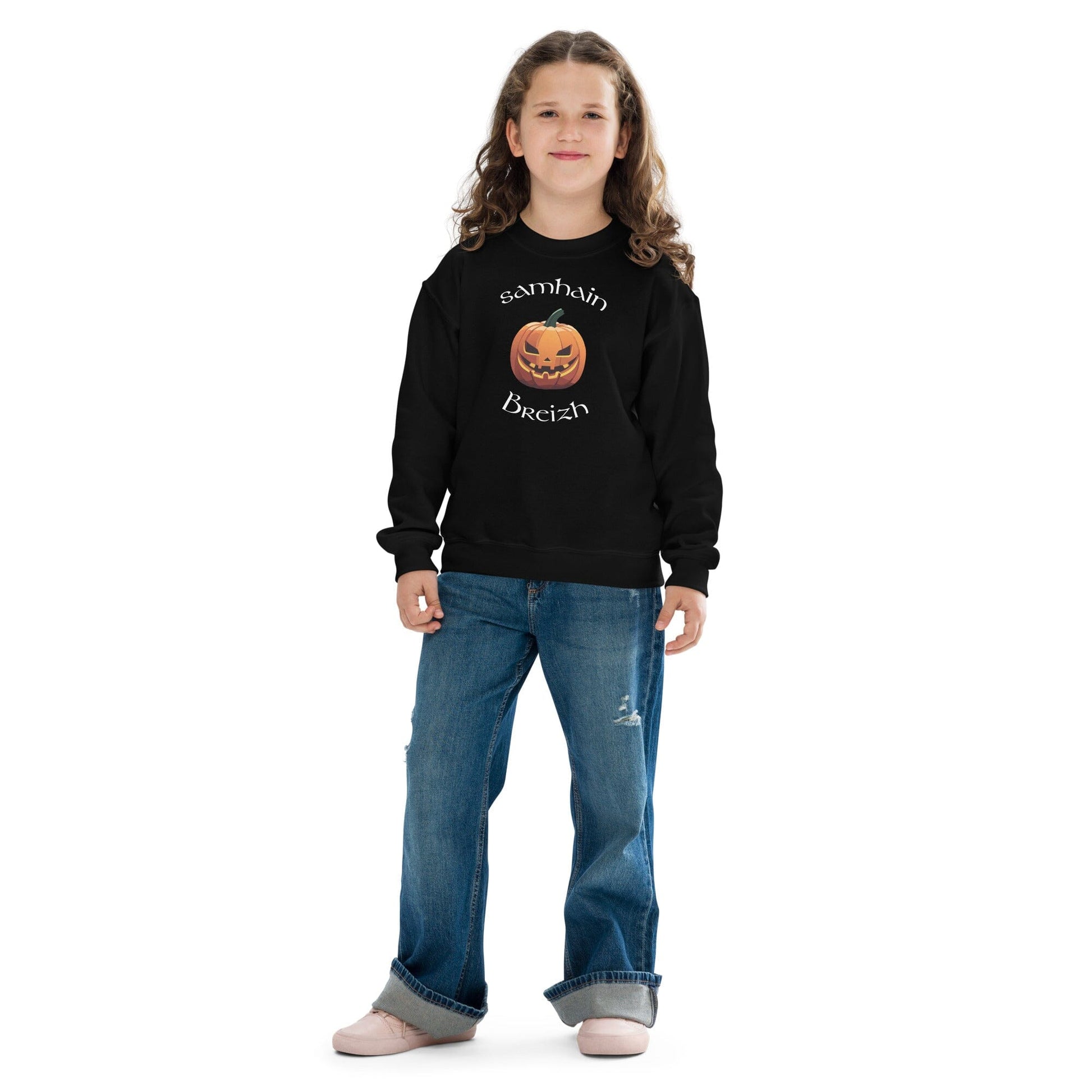 Sweatshirt noir enfant Samhain Breizh Bevet Breizh XS 