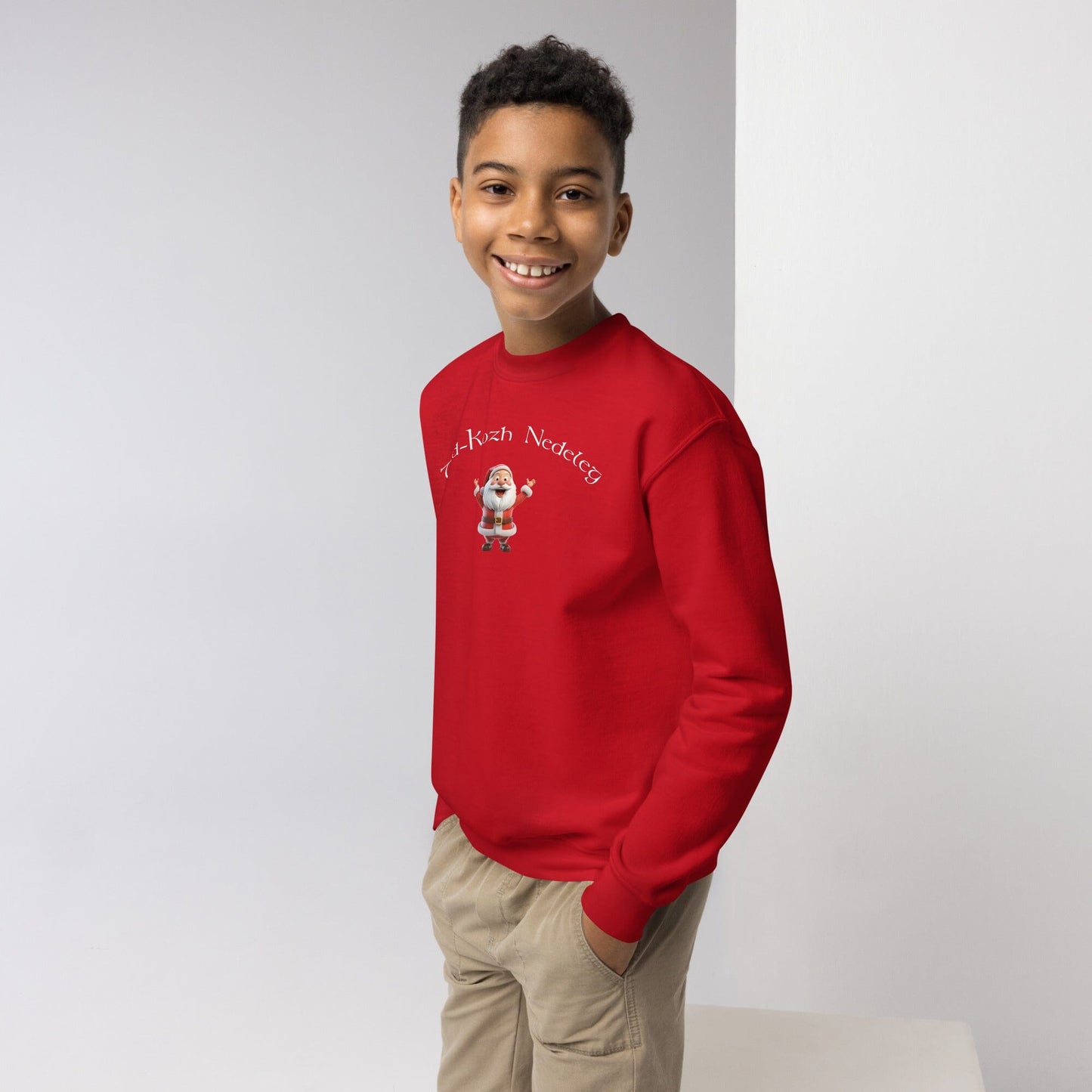 Sweatshirt rouge pour enfant Tadig Kozh Nedeleg Bevet Breizh 