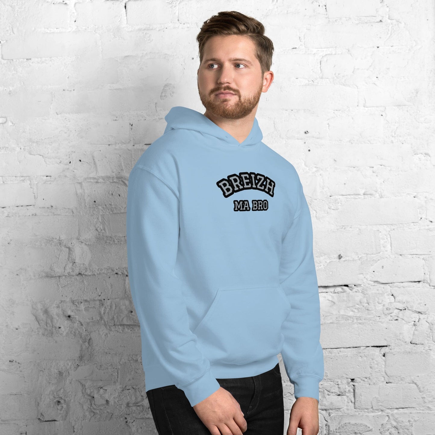 Sweatshirt unisexe à capuche Breizh ma bro Bevet Breizh 