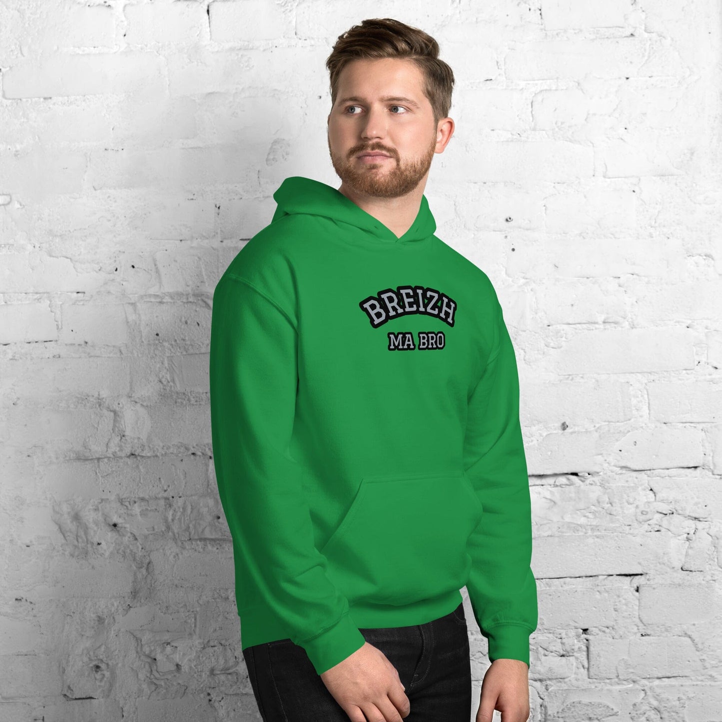 Sweatshirt unisexe à capuche Breizh ma bro Bevet Breizh 