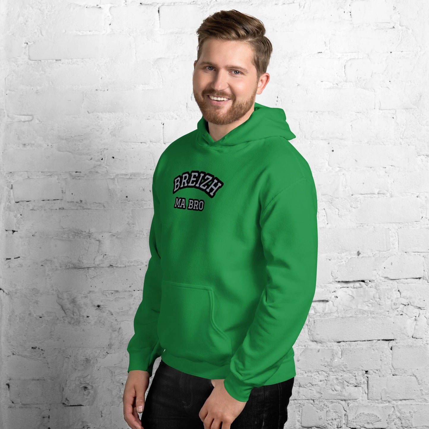 Sweatshirt unisexe à capuche Breizh ma bro Bevet Breizh 