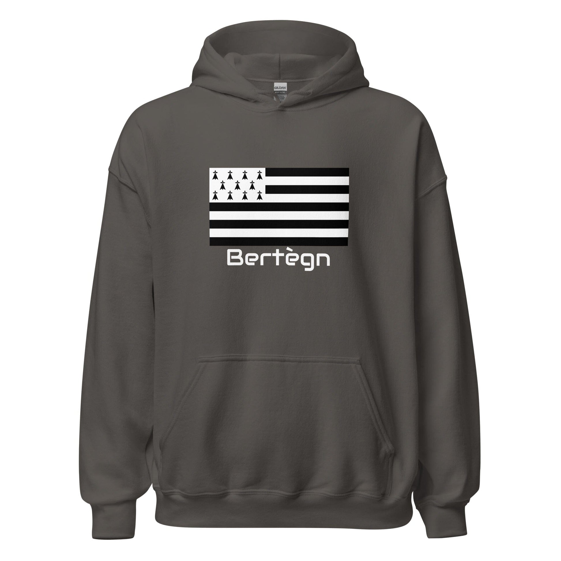Sweatshirt unisexe à capuche Gwenn Ha Du Bertègn sweat-shirt Bevet Breizh Anthracite S 
