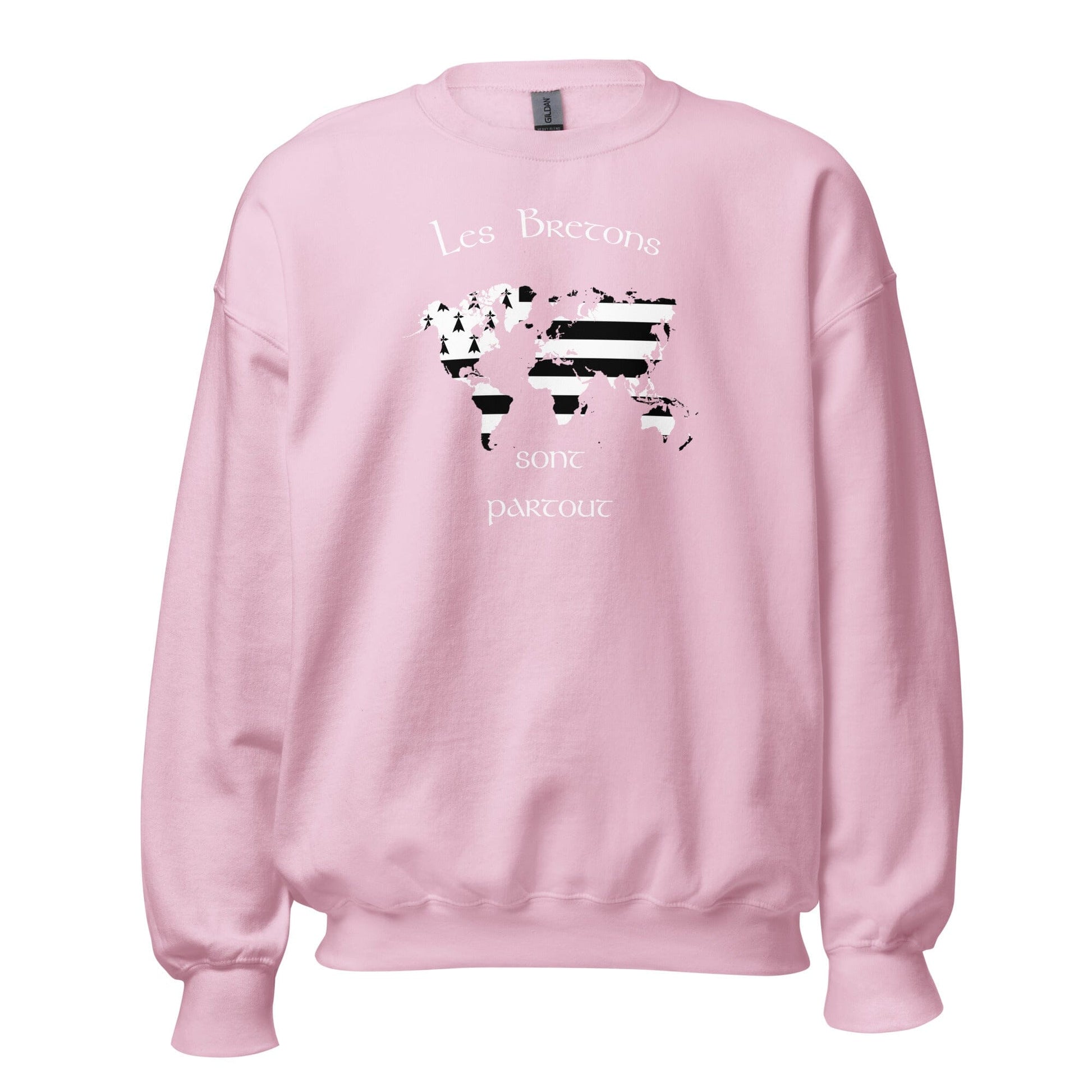Sweatshirt Unisexe à Col Rond les Bretons sont partout sweat-shirt Bevet Breizh Rose Clair S 