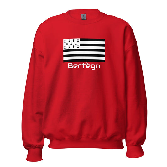 Sweatshirt unisexe Gwenn Ha Du Bertègn sweat-shirt Bevet Breizh Rouge S 