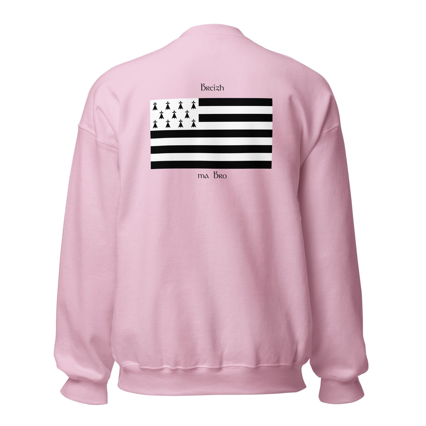 Sweatshirt unisexe gwenn ha du Breizh ma bro sweatshirt Bevet Breizh 