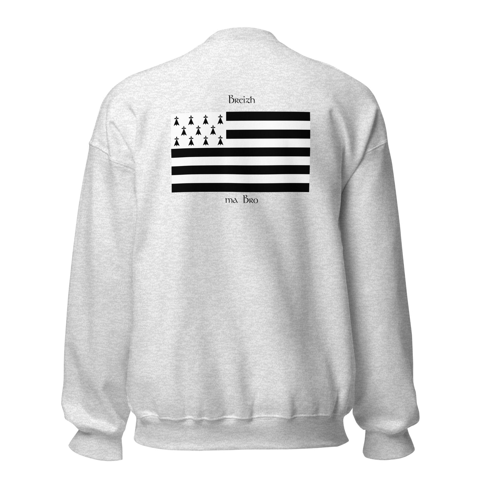 Sweatshirt unisexe gwenn ha du Breizh ma bro sweatshirt Bevet Breizh 