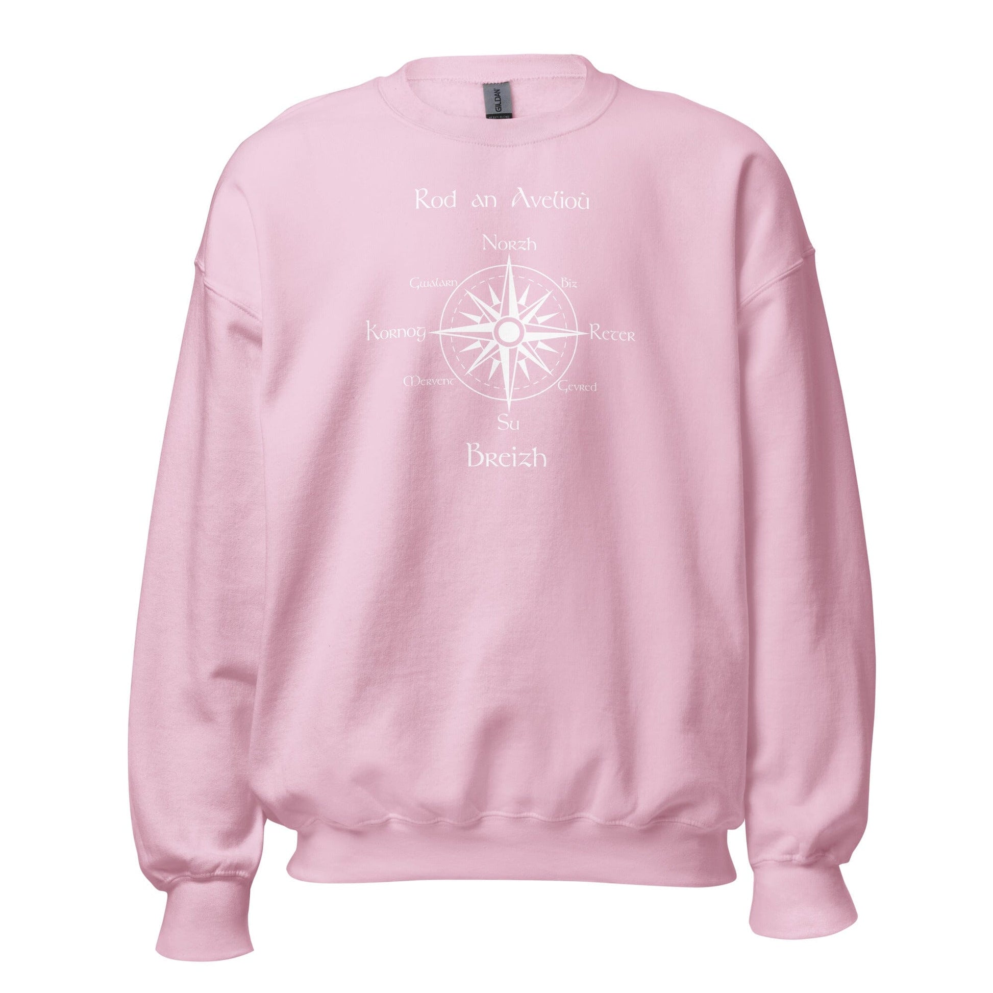 Sweatshirt unisexe rod an avelioù sweat-shirt Bevet Breizh Rose Clair S 