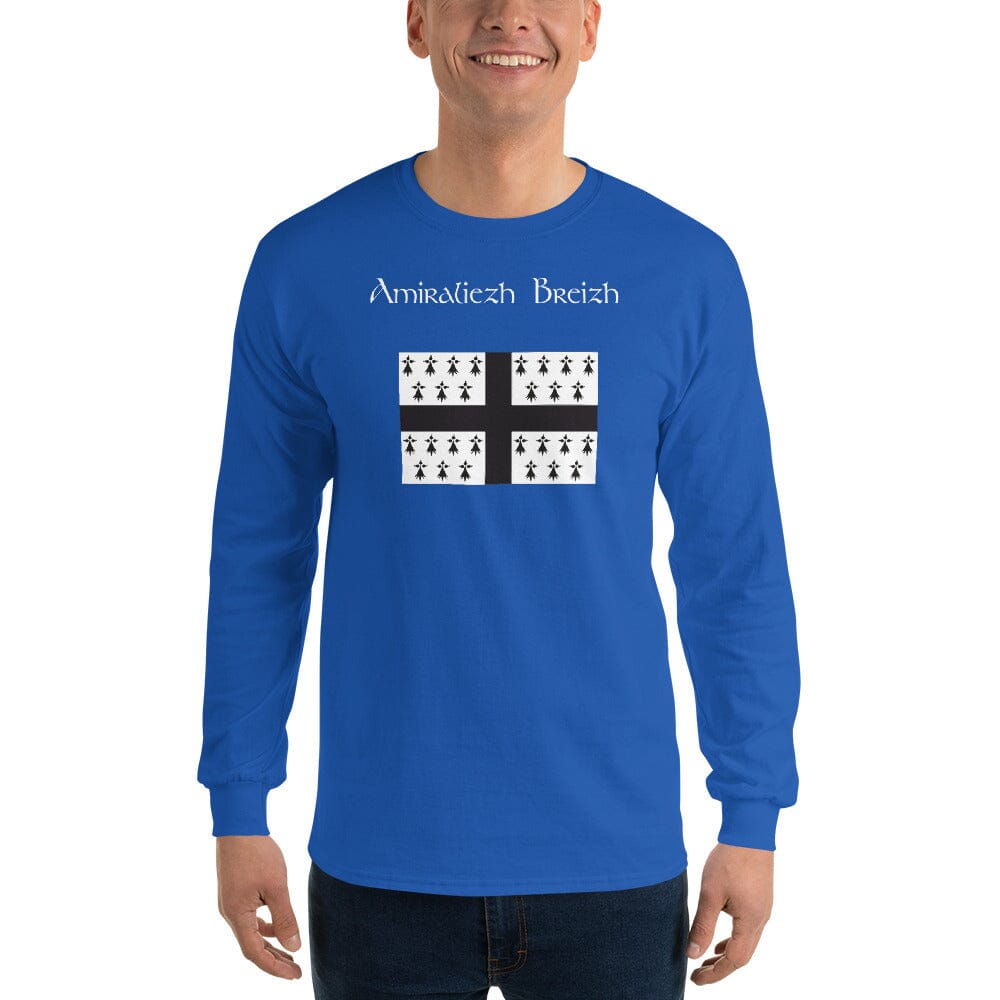 T-shirt à manches longues Amiraliezh Breizh t-shirt Bevet Breizh Bleu Roi S 