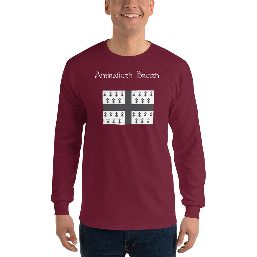 T-shirt à manches longues Amiraliezh Breizh t-shirt Bevet Breizh Bordeaux S 