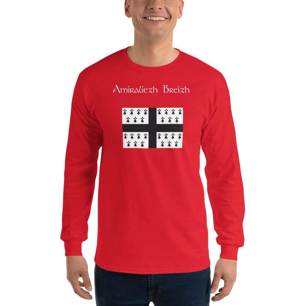 T-shirt à manches longues Amiraliezh Breizh t-shirt Bevet Breizh Rouge S 