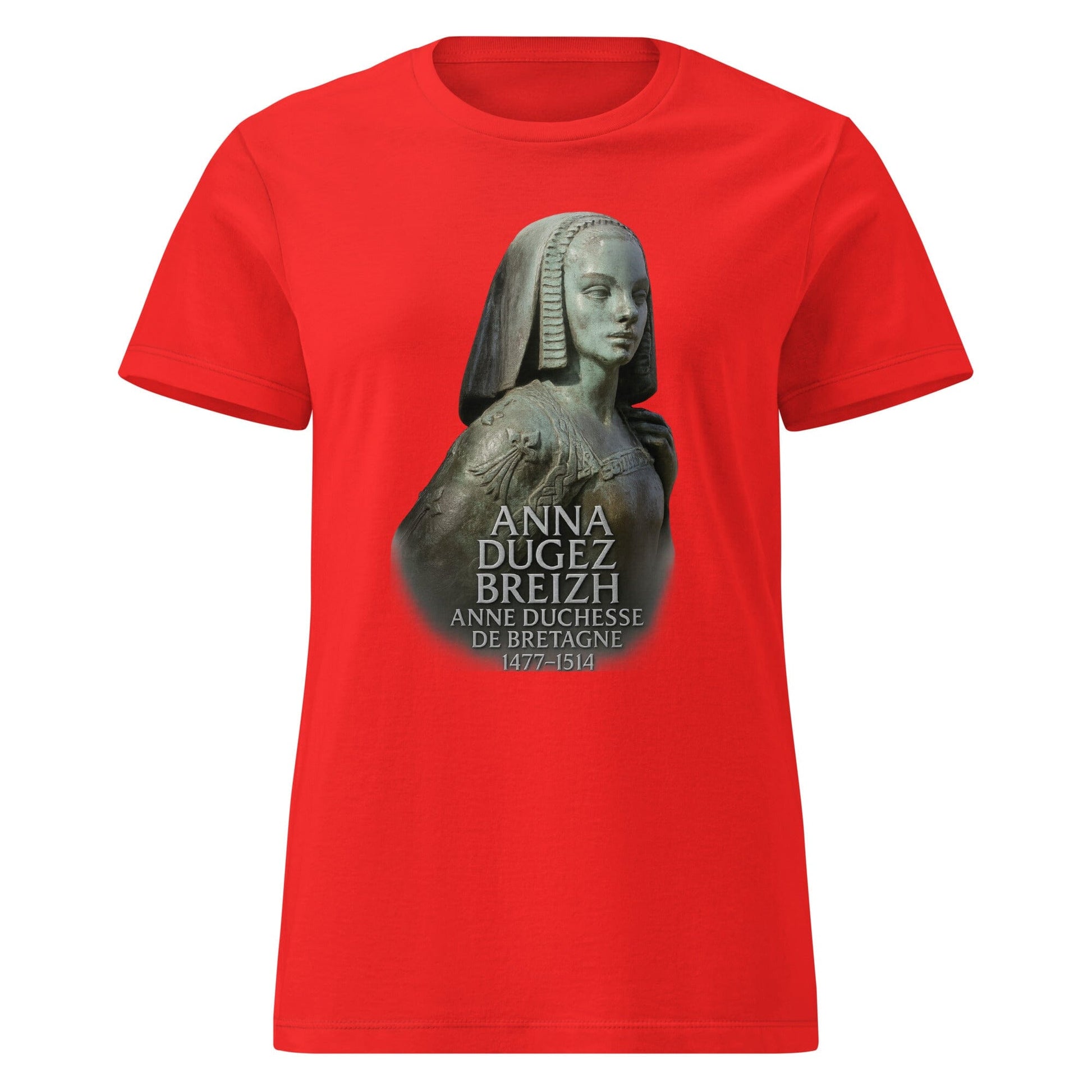 T-shirt Anne de Bretagne pour femme t-shirt Bevet Breizh Rouge S 