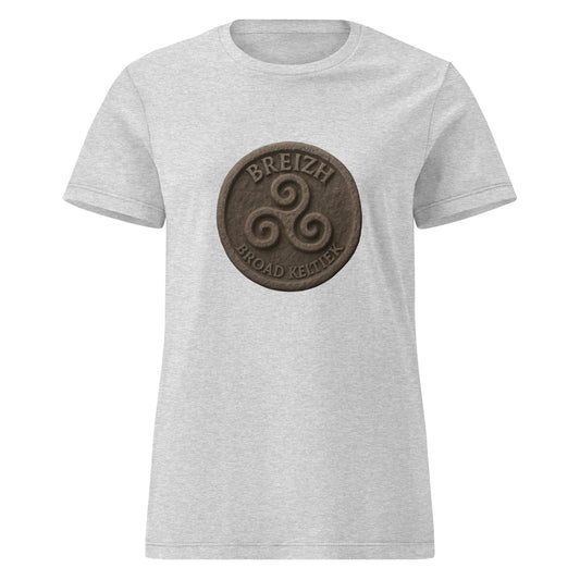 T-shirt Breizh Broad Keltiek pour femme t-shirt Bevet Breizh RS Sport Grey S 