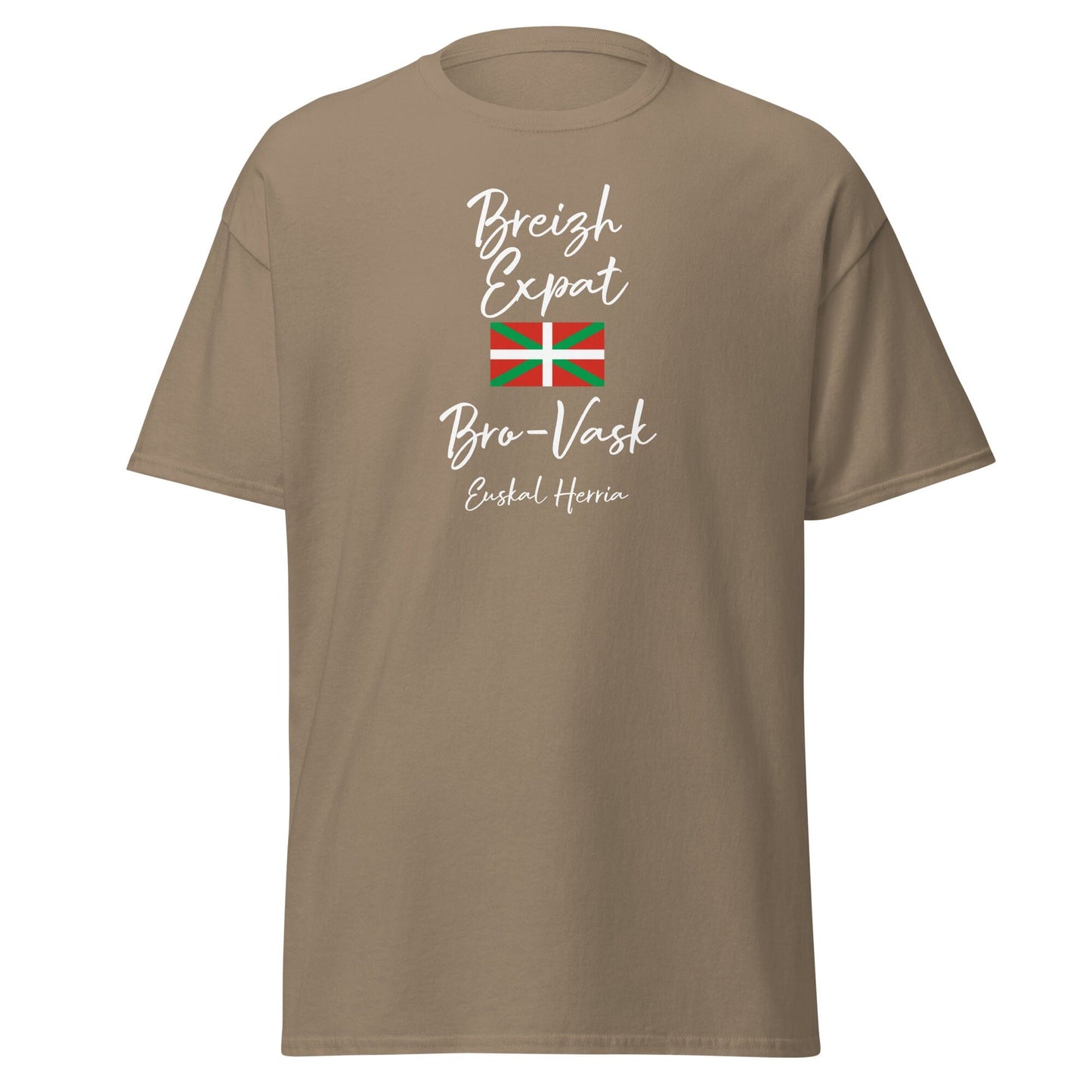 T-shirt Breizh Expat Bretons du Pays basque t-shirt Bevet Breizh Brown Savana S 