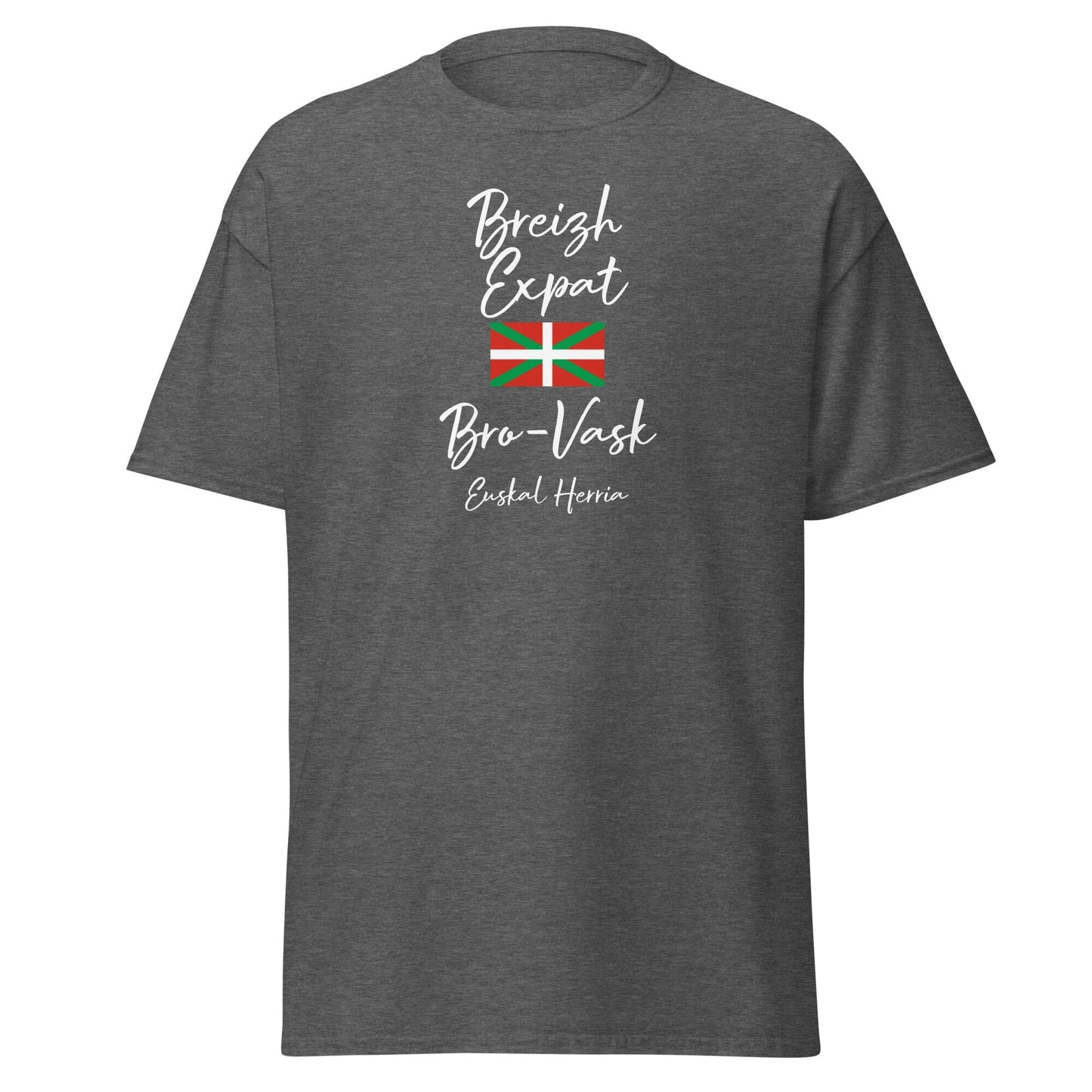 T-shirt Breizh Expat Bretons du Pays basque t-shirt Bevet Breizh Gris Foncé Chiné S 