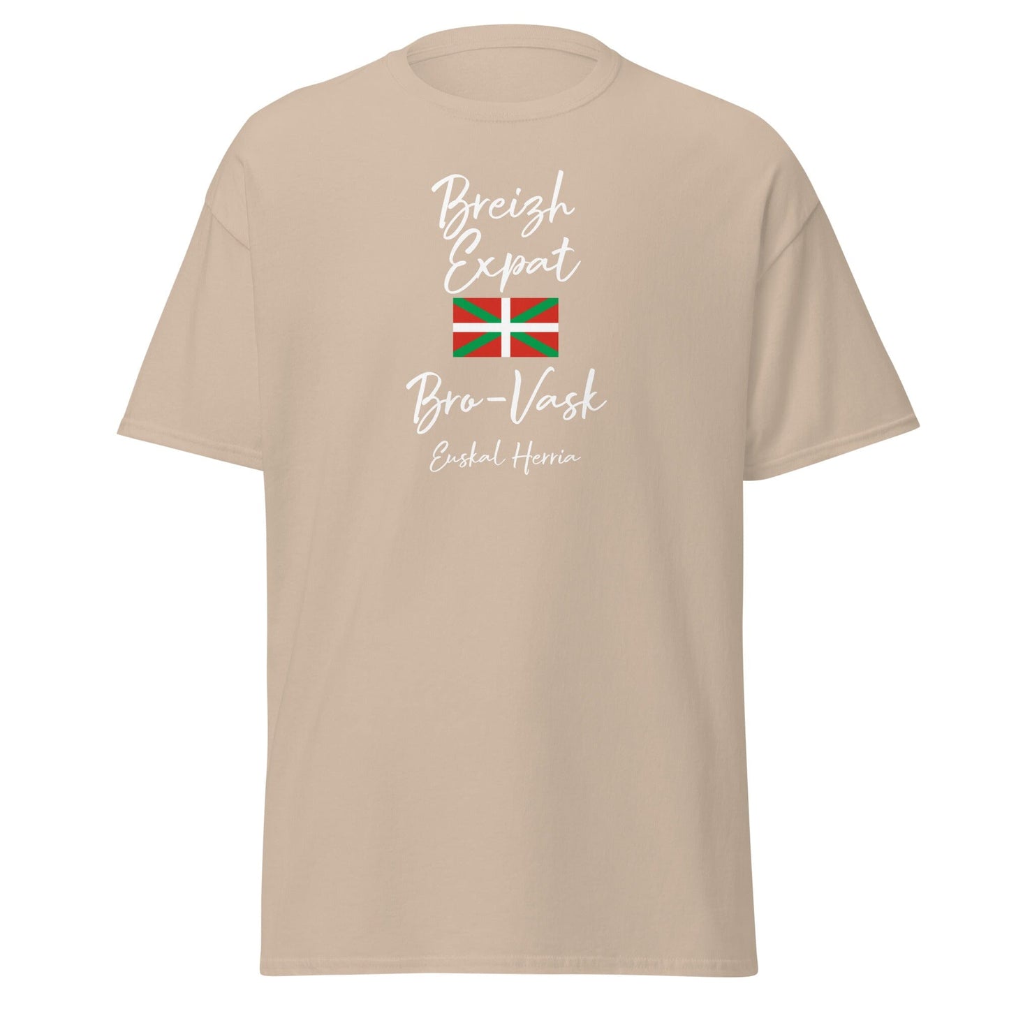 T-shirt Breizh Expat Bretons du Pays basque t-shirt Bevet Breizh Sable S 
