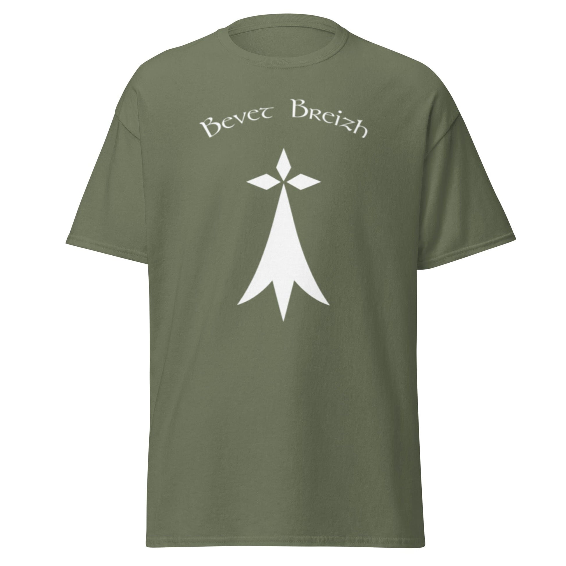 T-shirt Bro Gozh Ma Zadoù pour homme Bevet Breizh Vert Militaire S 