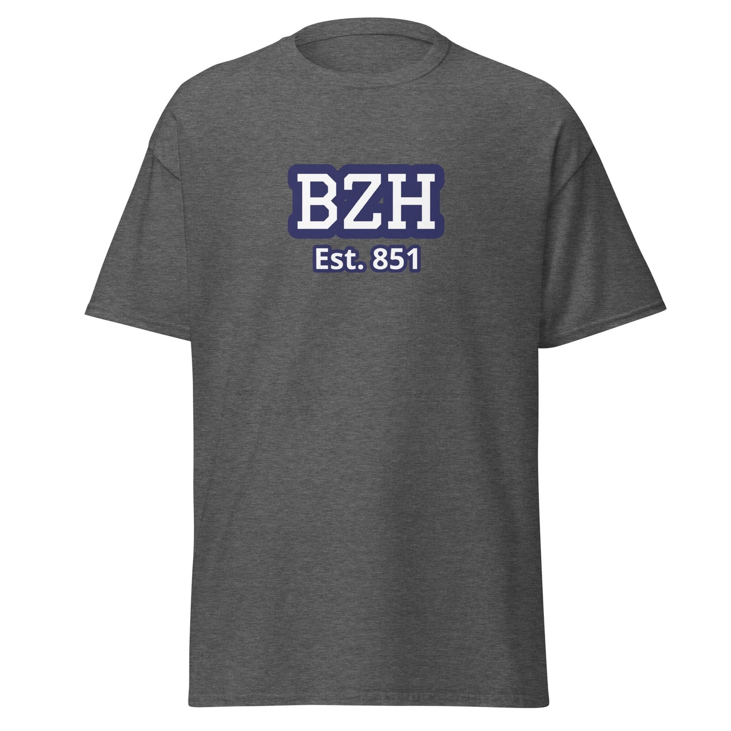 T-shirt BZH est. 851 pour homme t-shirt Bevet Breizh Gris Foncé Chiné S 