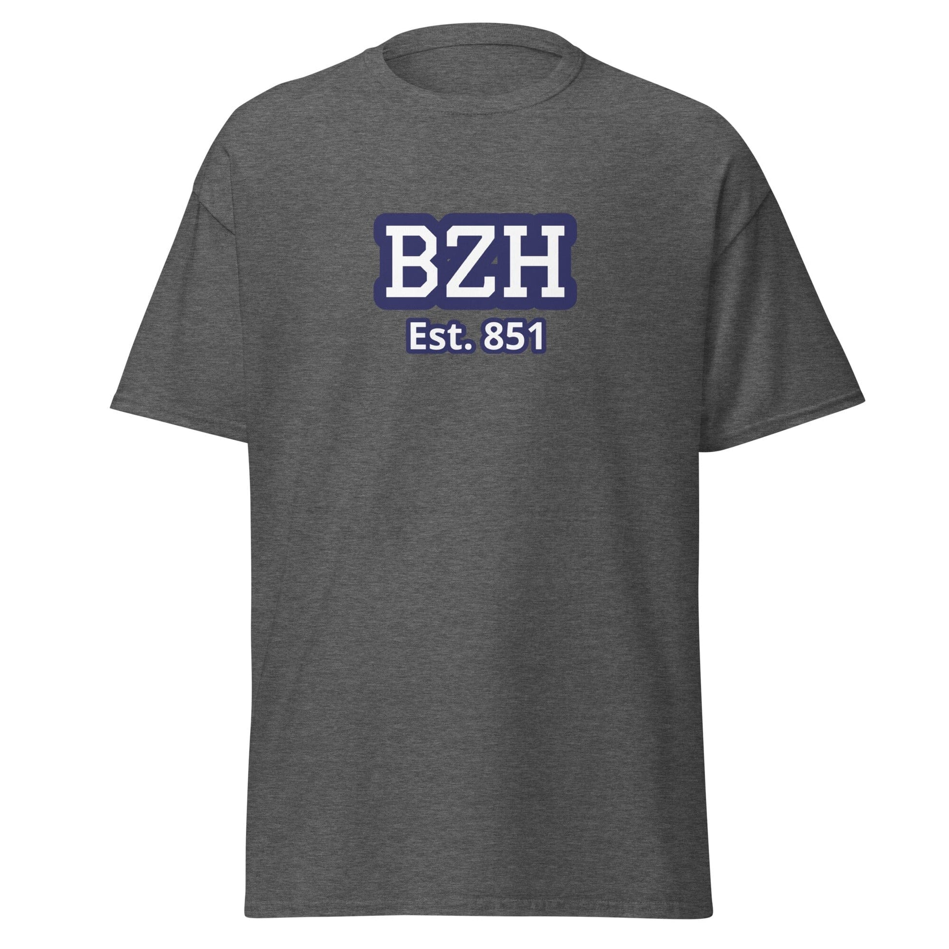 T-shirt BZH est. 851 pour homme t-shirt Bevet Breizh Gris Foncé Chiné S 