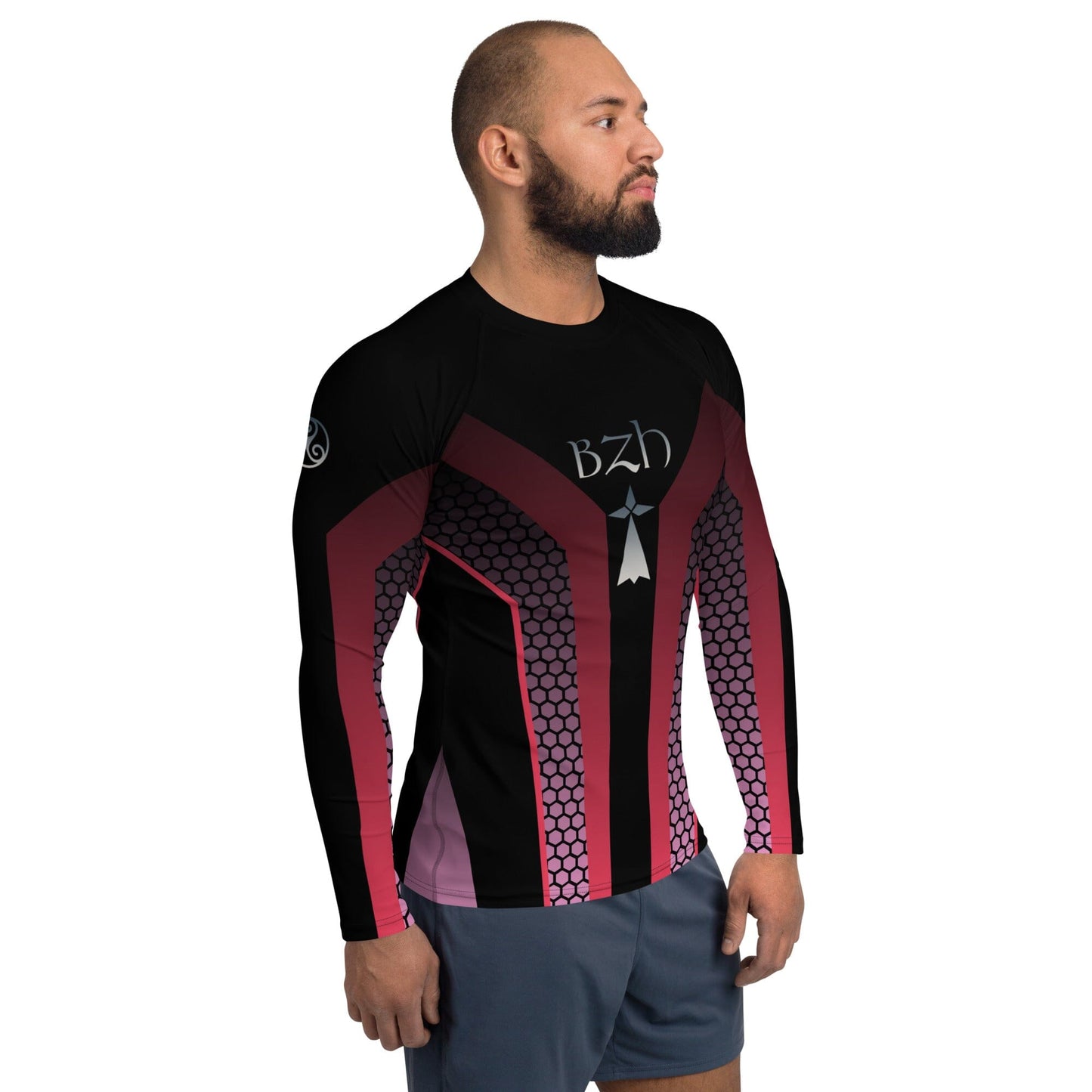 T-shirt de compression (rashguard) pour homme Bevet Breizh 