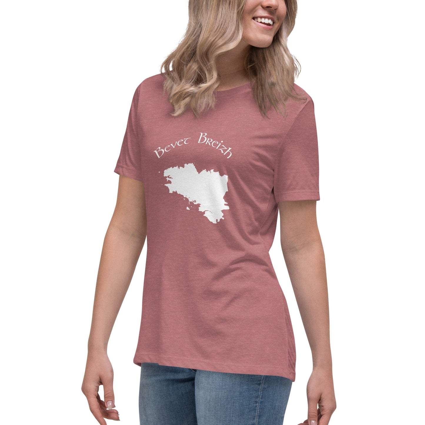 T-shirt Décontracté pour Femme Bevet breizh Bevet Breizh Heather Mauve S 