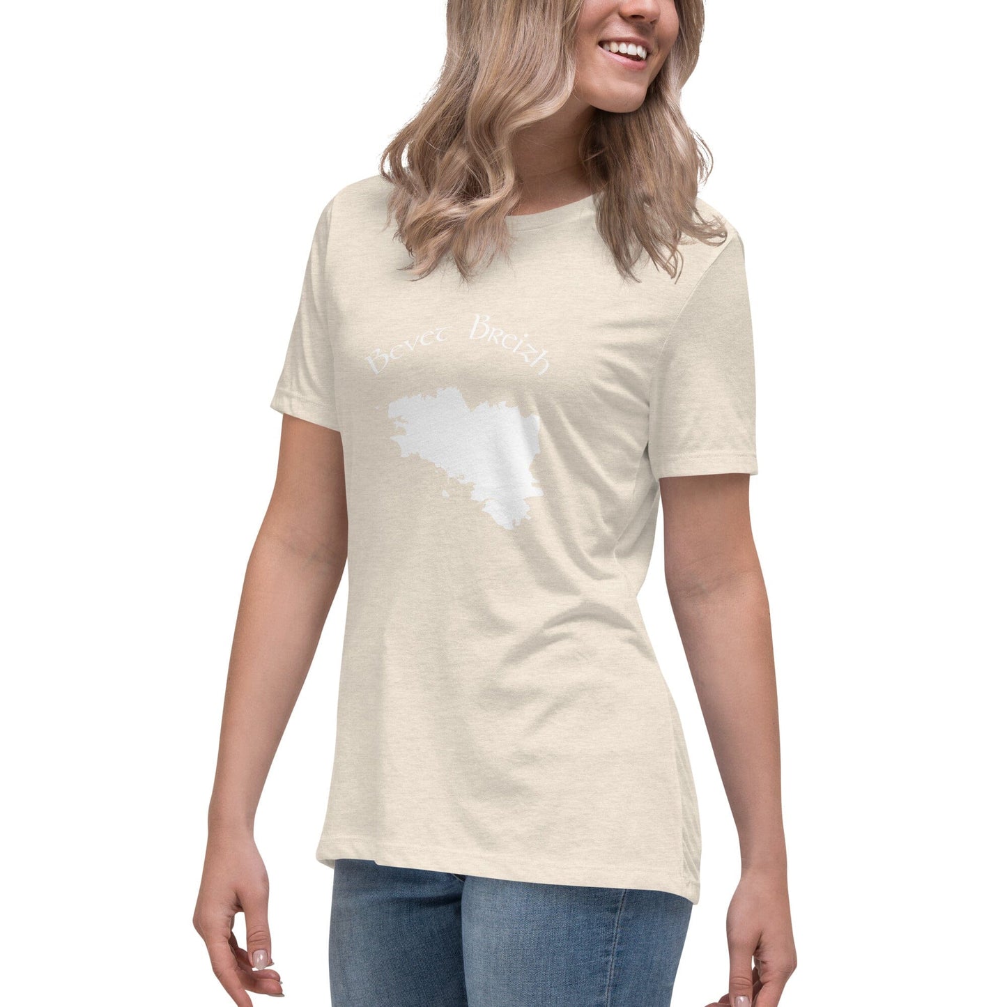 T-shirt Décontracté pour Femme Bevet breizh Bevet Breizh Heather Prism Natural S 