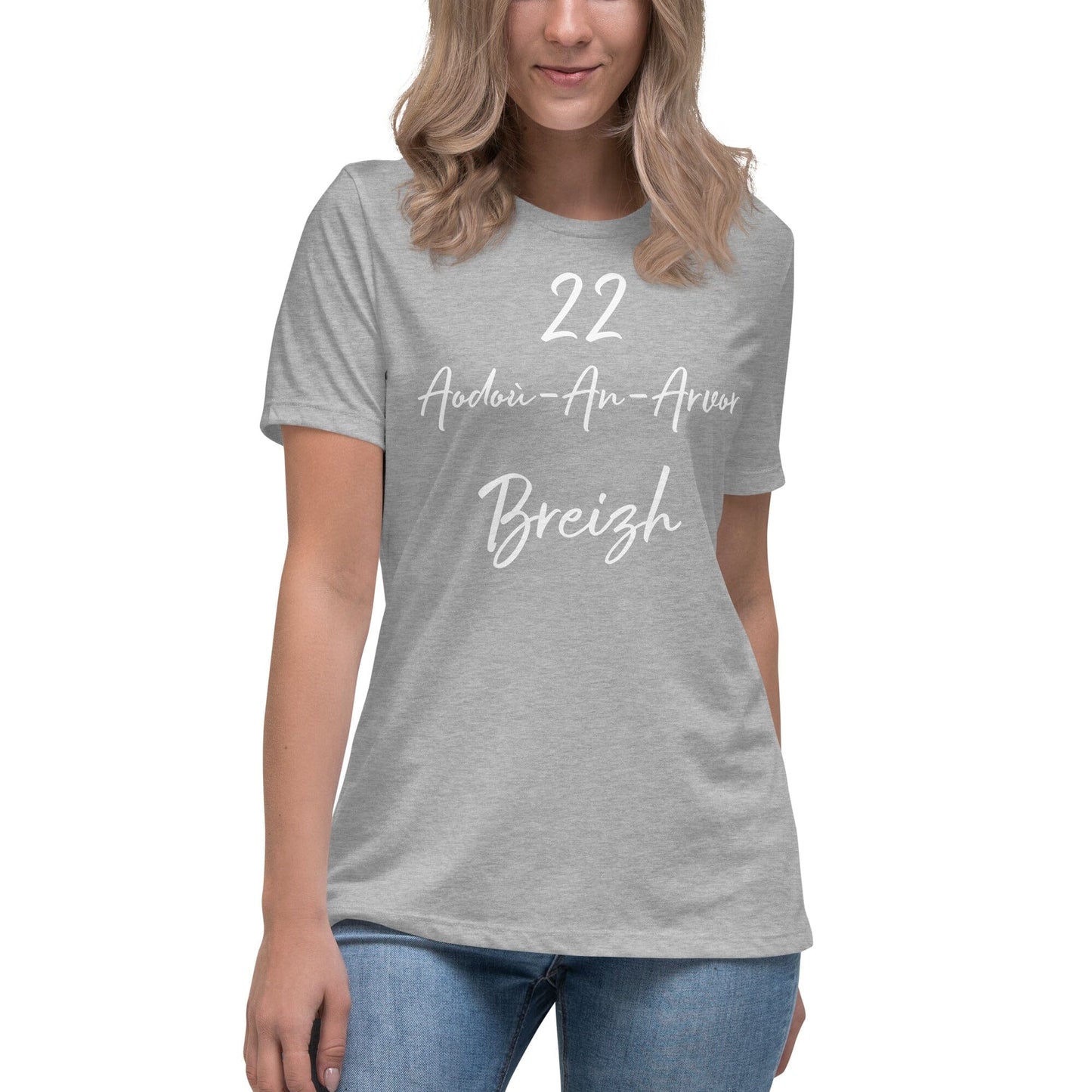 T-shirt femme 22 Aodoù-an-Arvor Breizh t-shirt Bevet Breizh Gris Chiné S 