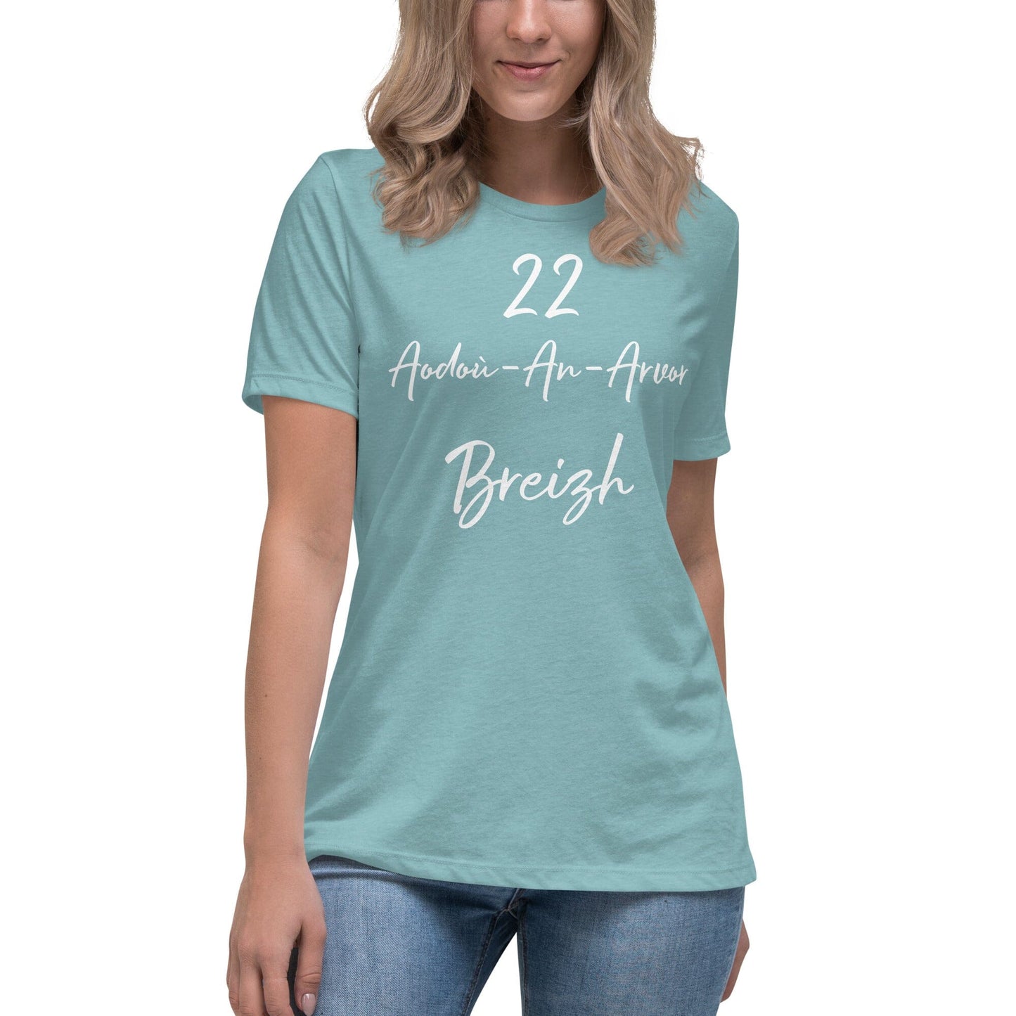 T-shirt femme 22 Aodoù-an-Arvor Breizh t-shirt Bevet Breizh Heather Blue Lagoon S 