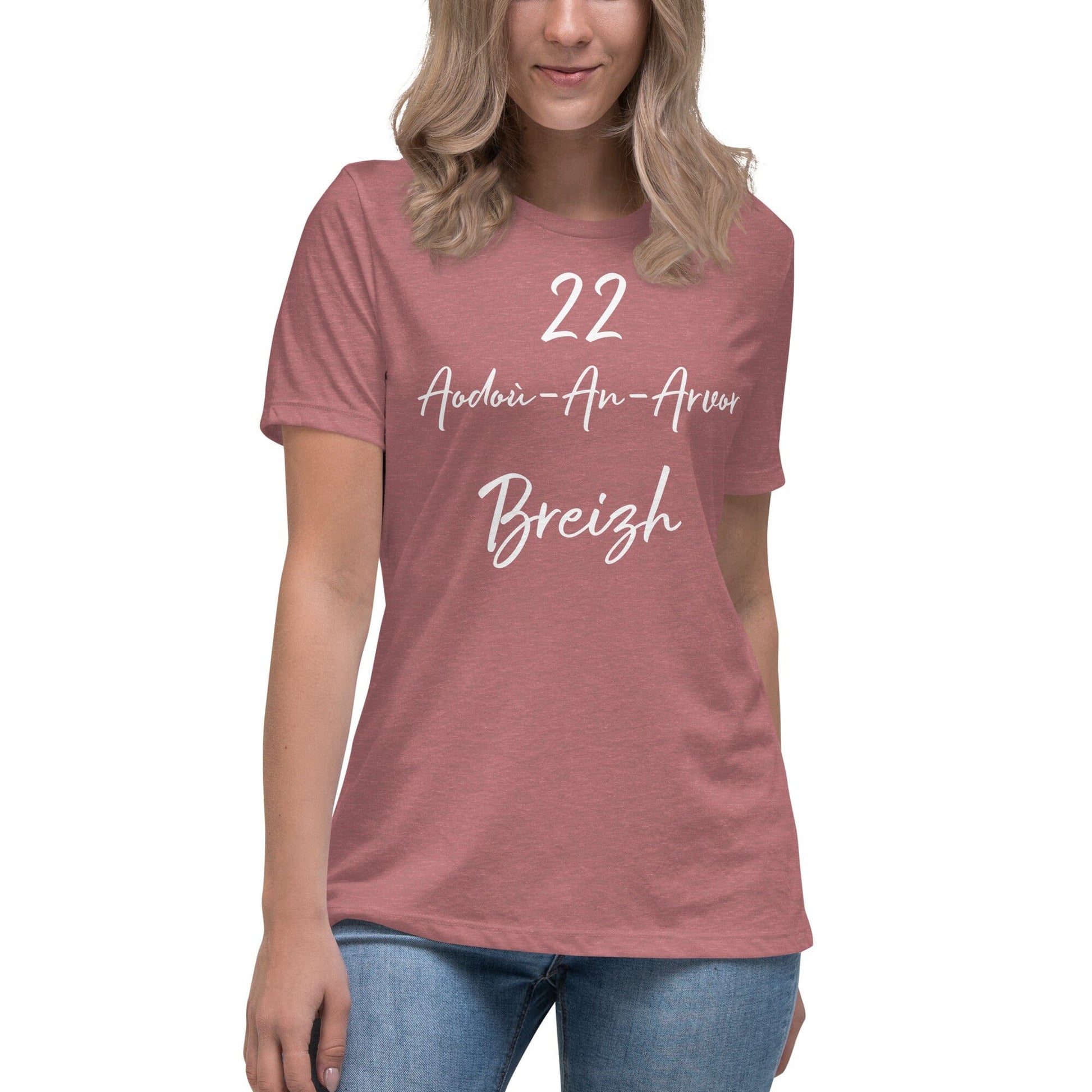 T-shirt femme 22 Aodoù-an-Arvor Breizh t-shirt Bevet Breizh Heather Mauve S 