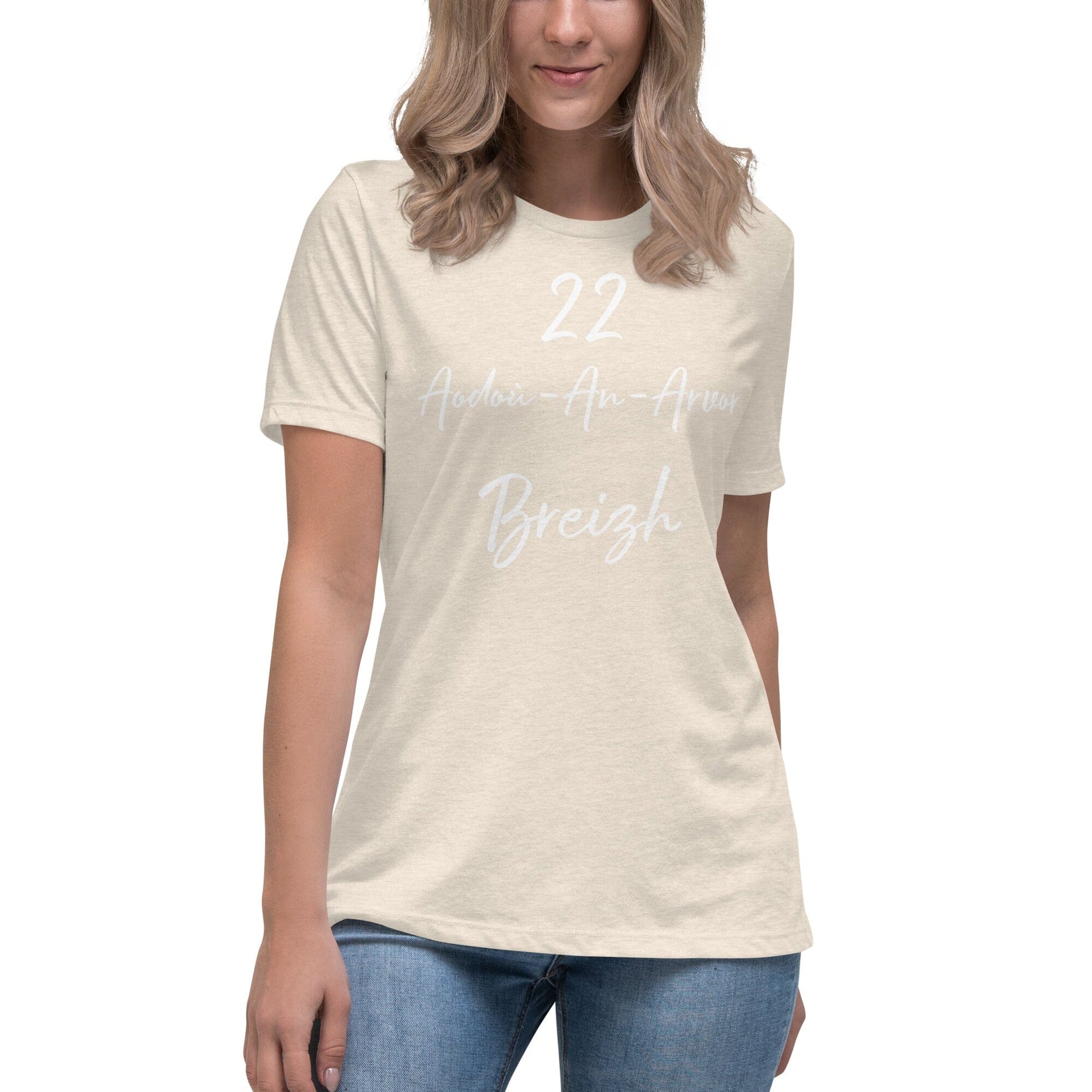 T-shirt femme 22 Aodoù-an-Arvor Breizh t-shirt Bevet Breizh Heather Prism Natural S 