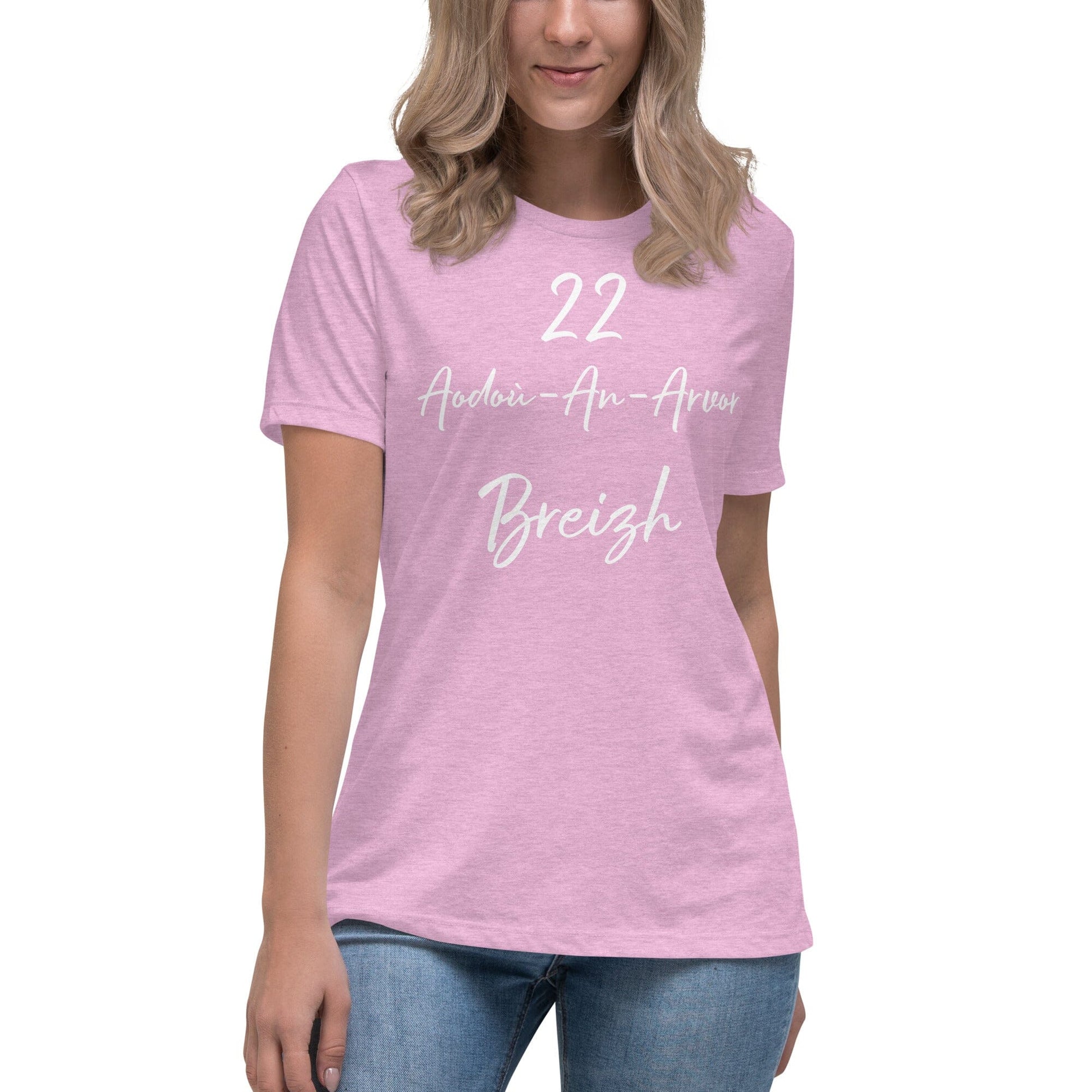 T-shirt femme 22 Aodoù-an-Arvor Breizh t-shirt Bevet Breizh Lilas Chiné S 