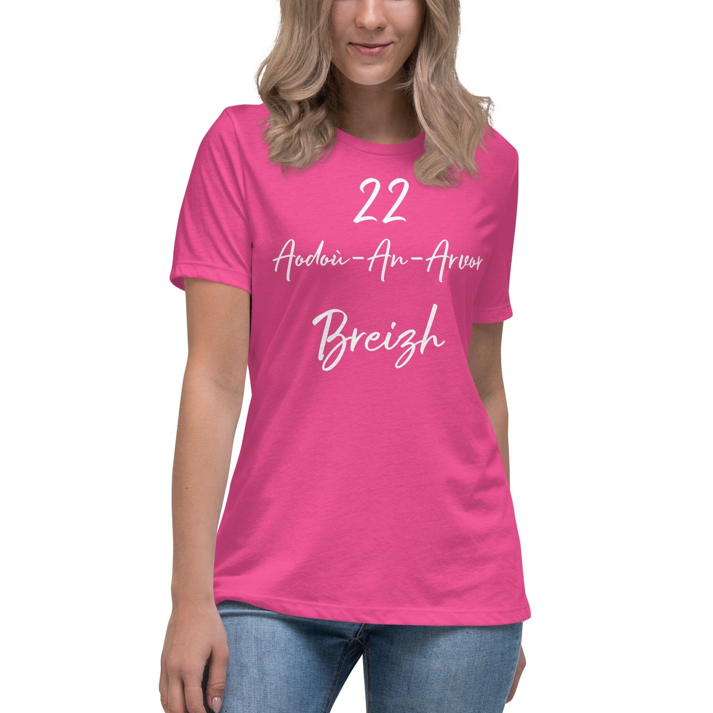 T-shirt femme 22 Aodoù-an-Arvor Breizh t-shirt Bevet Breizh Rose bonbon S 