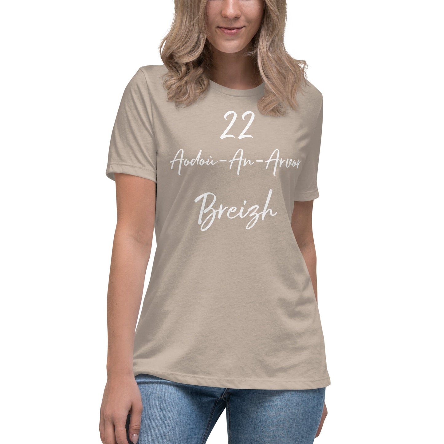 T-shirt femme 22 Aodoù-an-Arvor Breizh t-shirt Bevet Breizh Vert de gris Chiné S 