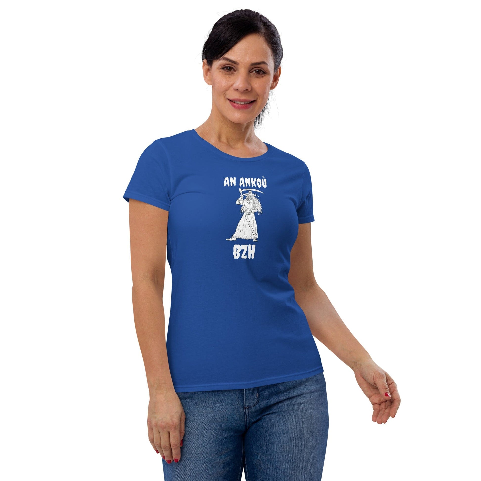 T-shirt femme An Ankoù t-shirt Bevet Breizh Bleu Roi S 