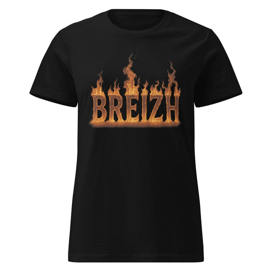 T-shirt femme Breizh en flamme t-shirt Bevet Breizh S 