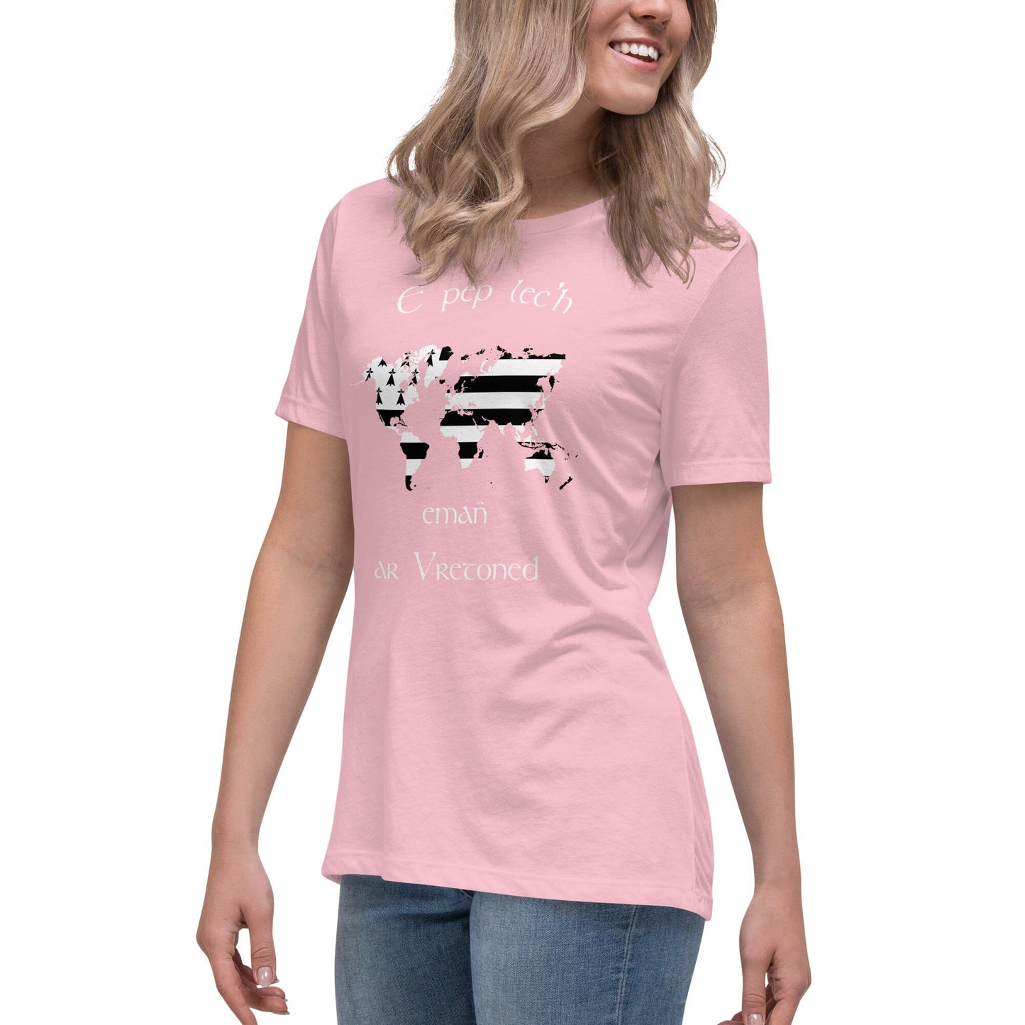 T-shirt Femme E pep lec'h emañ ar Vretoned t-shirt Bevet Breizh 