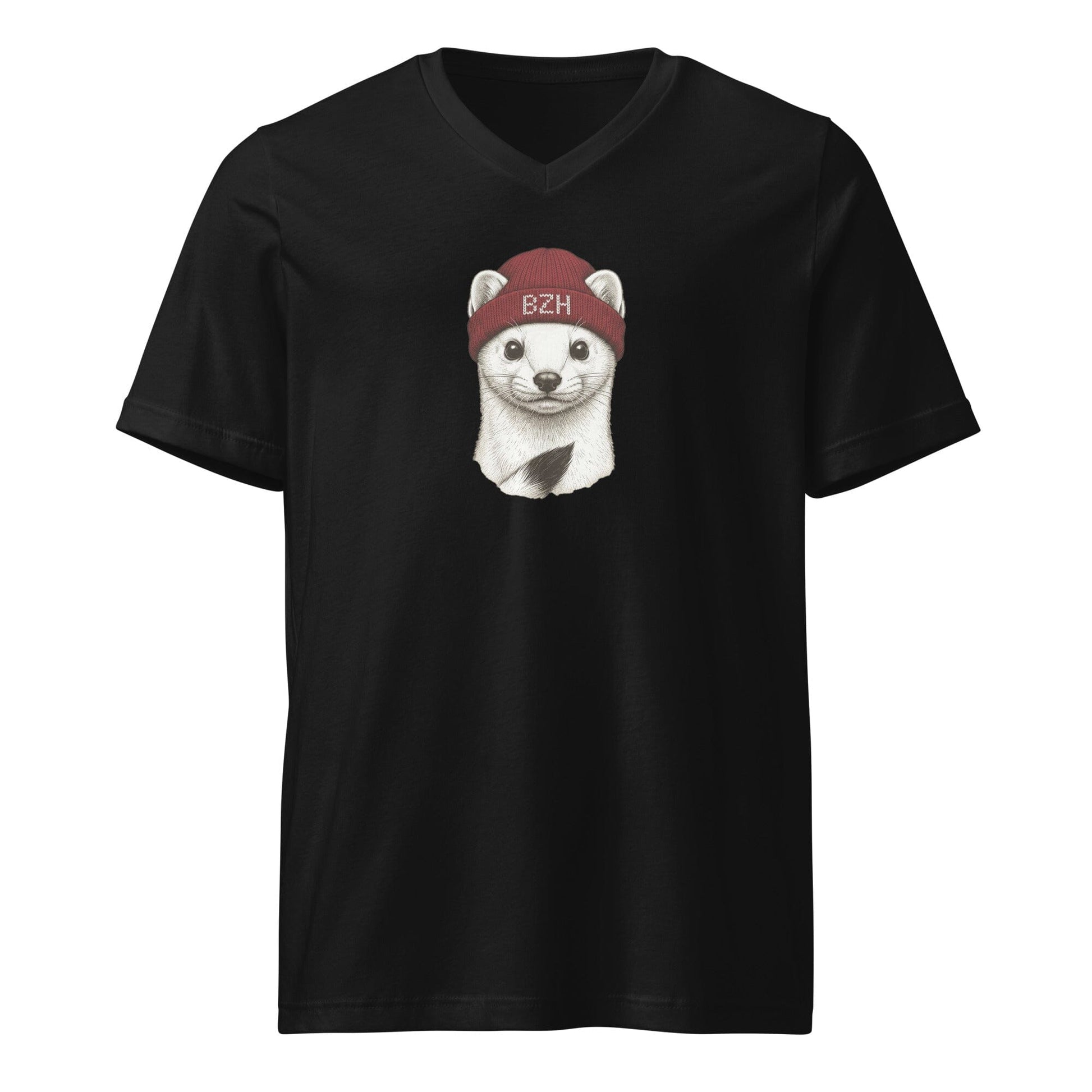 T-shirt femme Hermine BZH col en v t-shirt Bevet Breizh S 