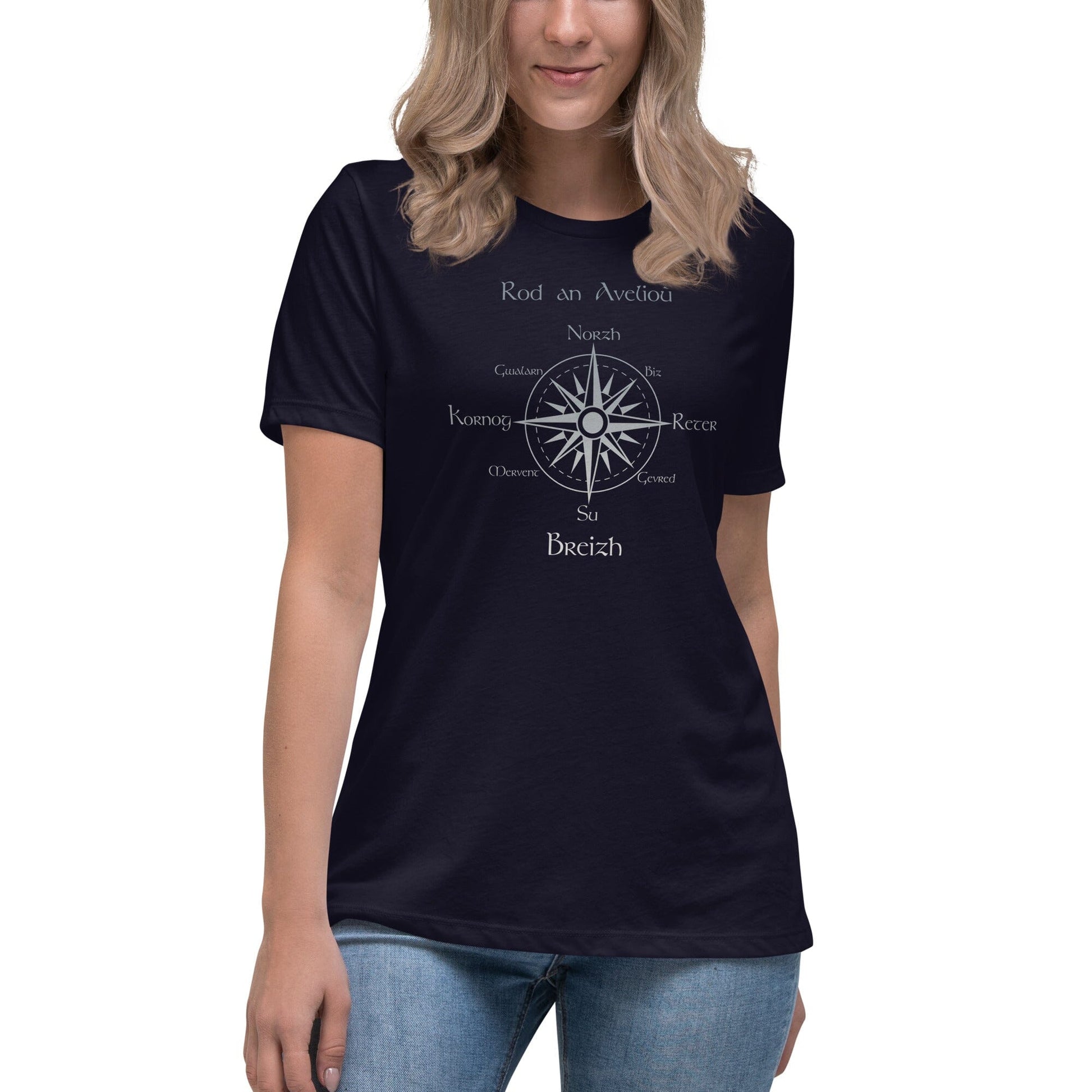 T-shirt Femme Rod an avelioù Bevet Breizh Bleu Marine S 